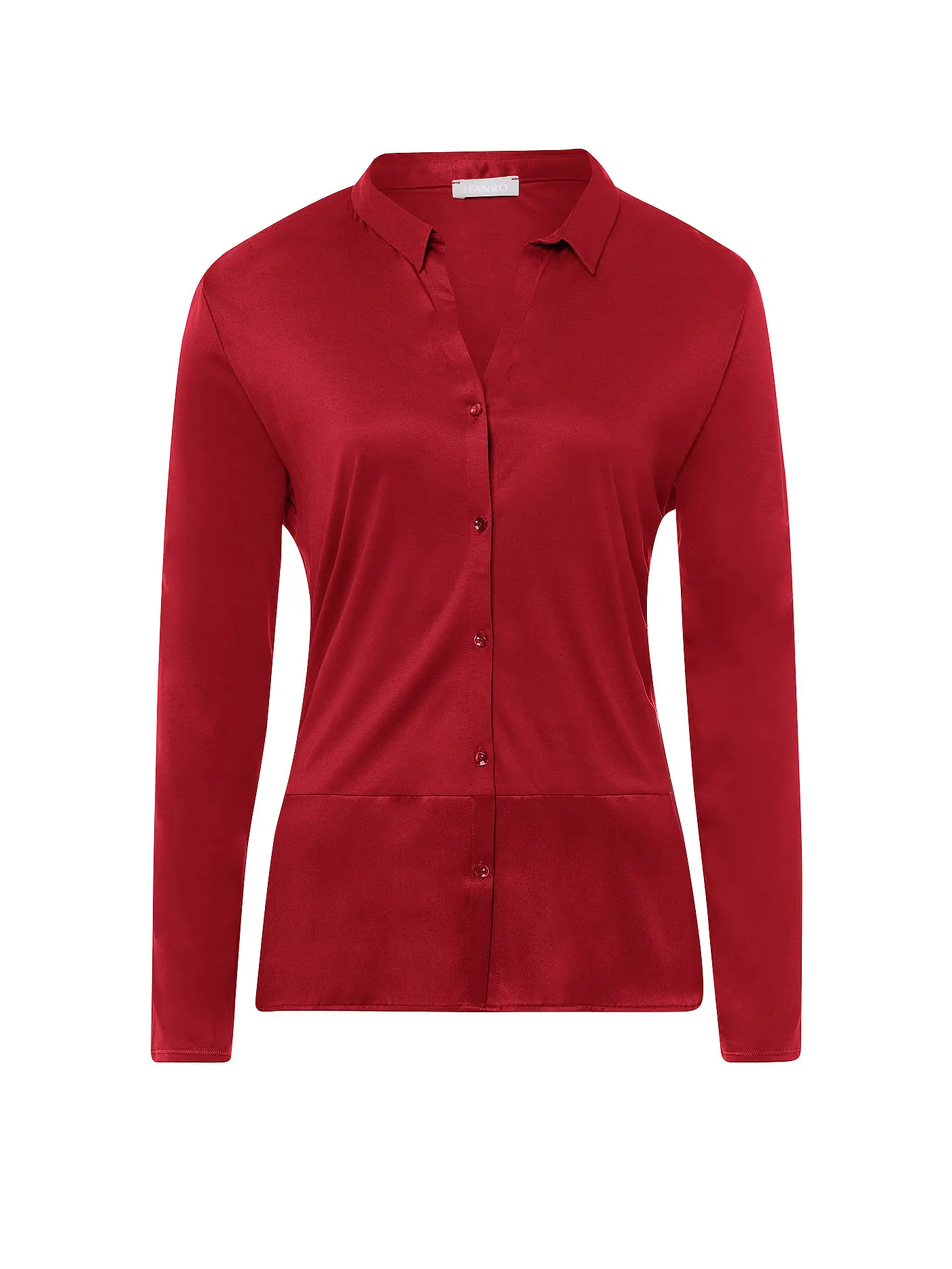 HANRO | Pyjamashirt Grand Central | rot