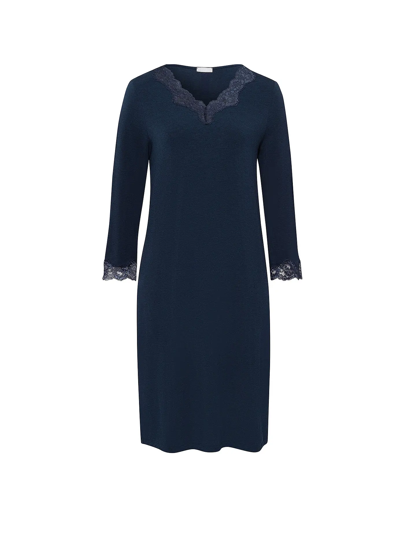 HANRO | Sleepshirt NATURAL ELEGANCE | dunkelblau