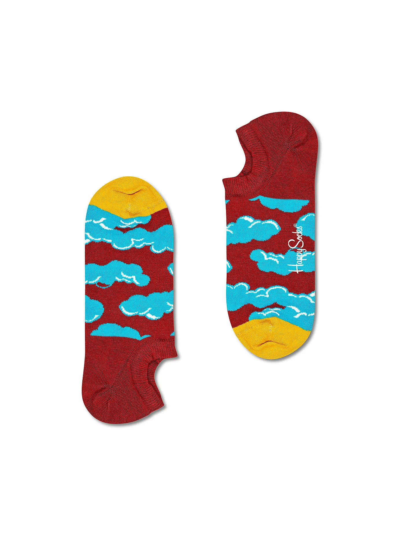 HAPPY SOCKS | Damen Sneaker Socken UNDER THE CLOUDS 36-40 blue | blau