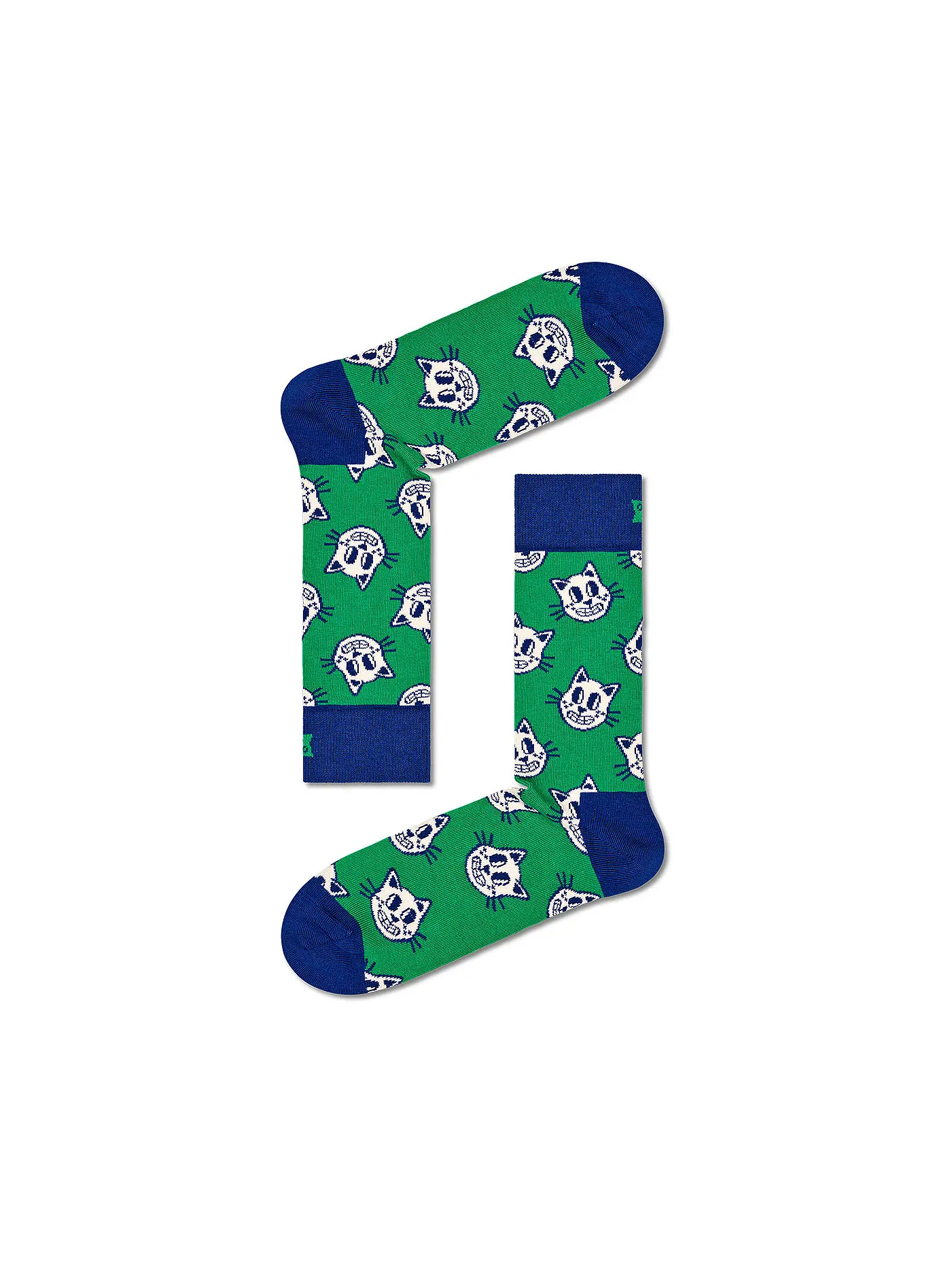 HAPPY SOCKS | Damen Socken 36-40 CAT green | grün