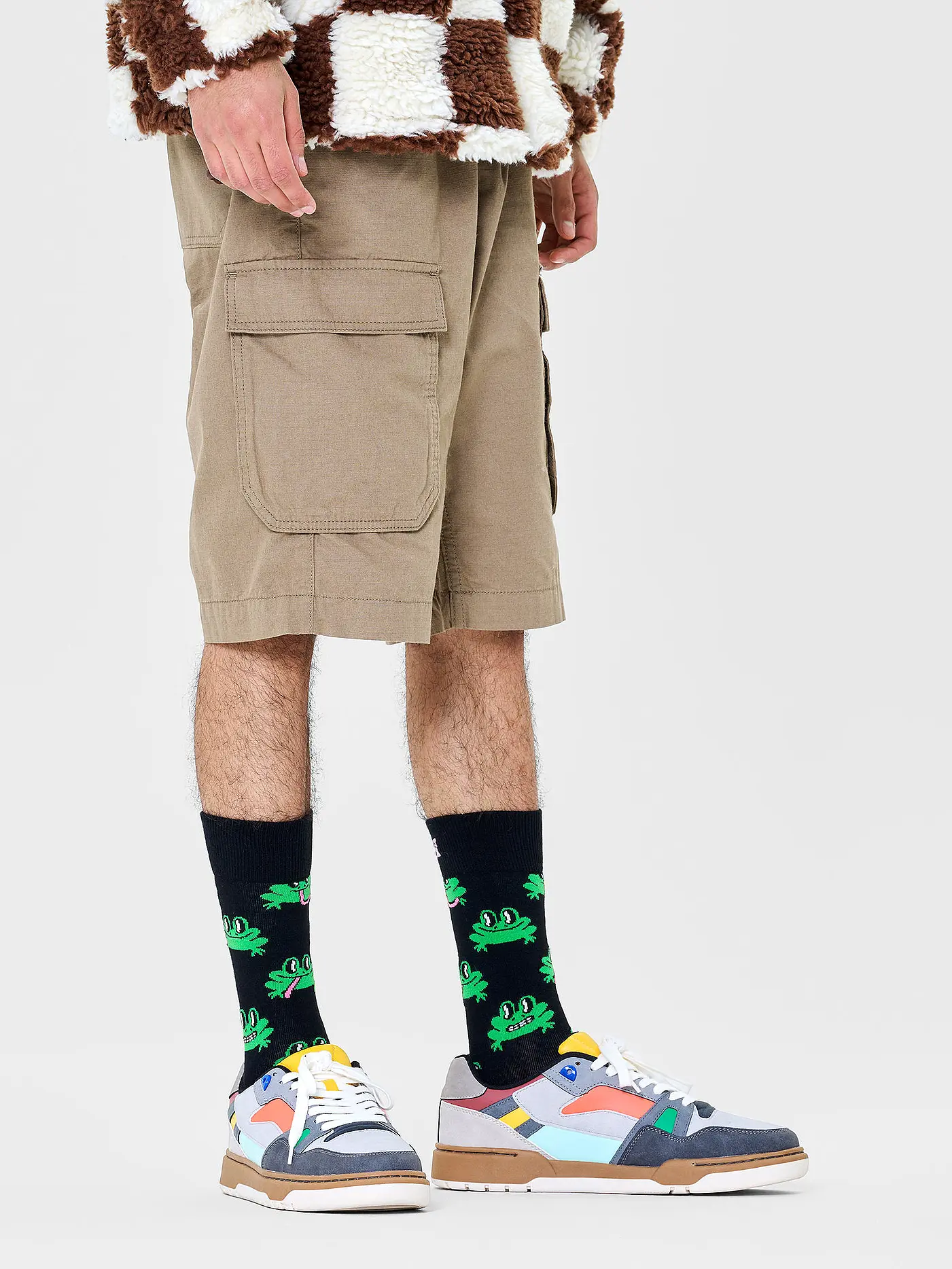 HAPPY SOCKS | Damen Socken 36-40 FROG black | schwarz