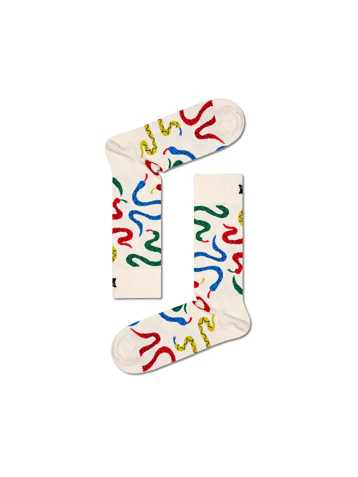 HAPPY SOCKS | Damen Socken 36-40 SNAKES white | creme