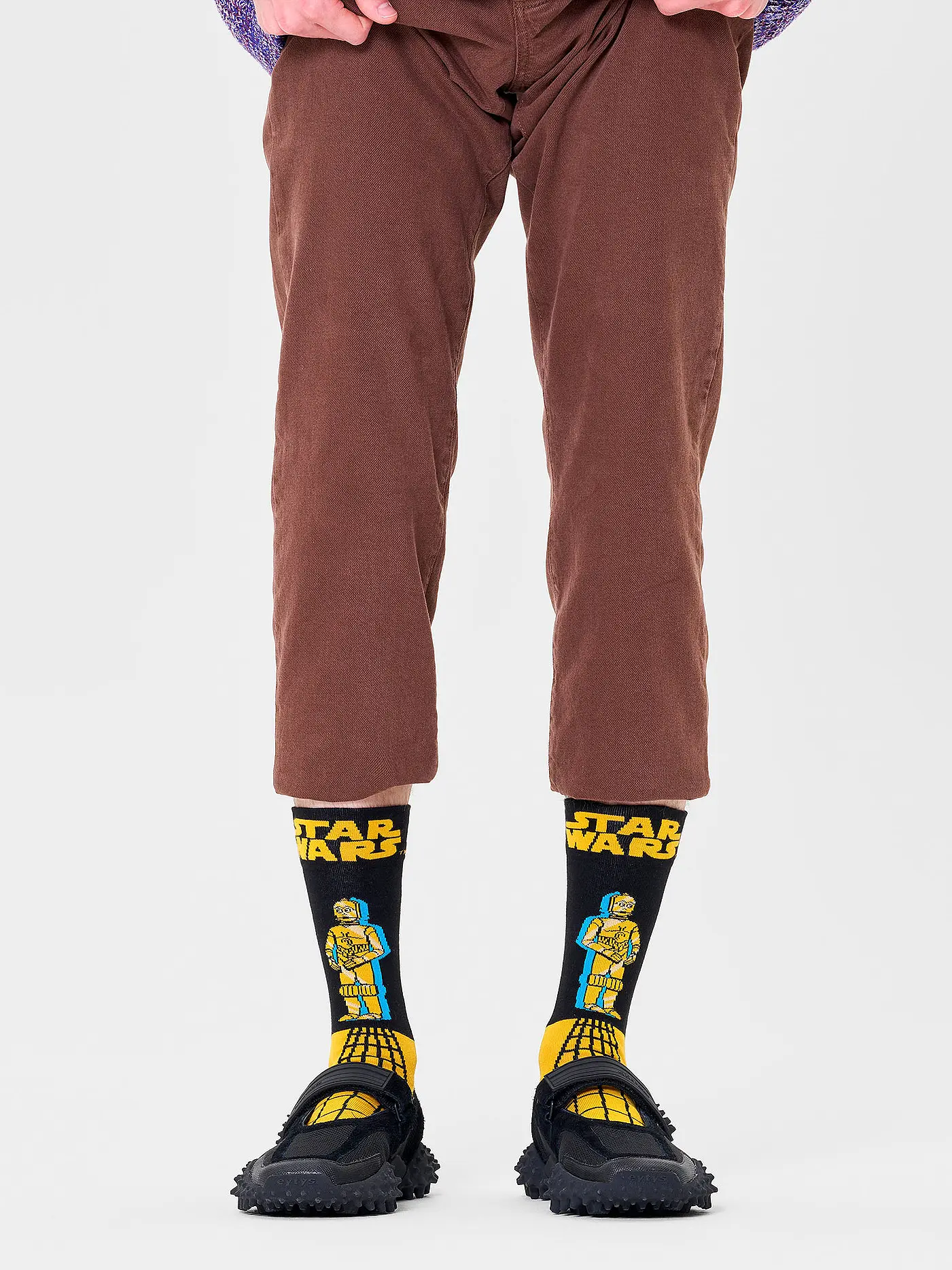 HAPPY SOCKS | Damen Socken 36-40 STAR WARS C-3PO dark yellow | gelb