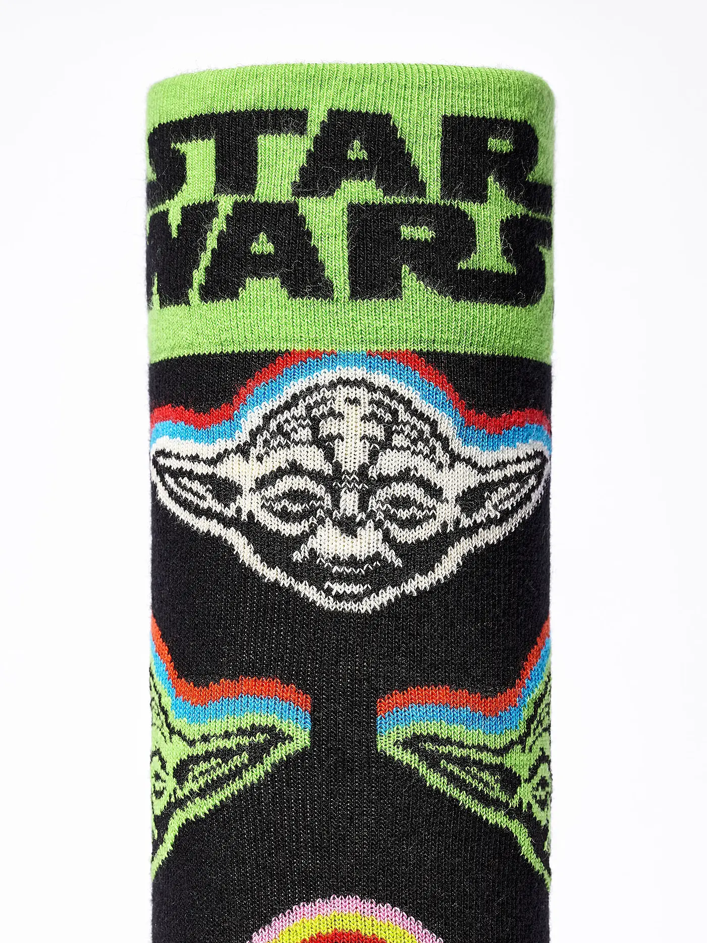 HAPPY SOCKS | Damen Socken 36-40 STAR WARS YODA black | schwarz