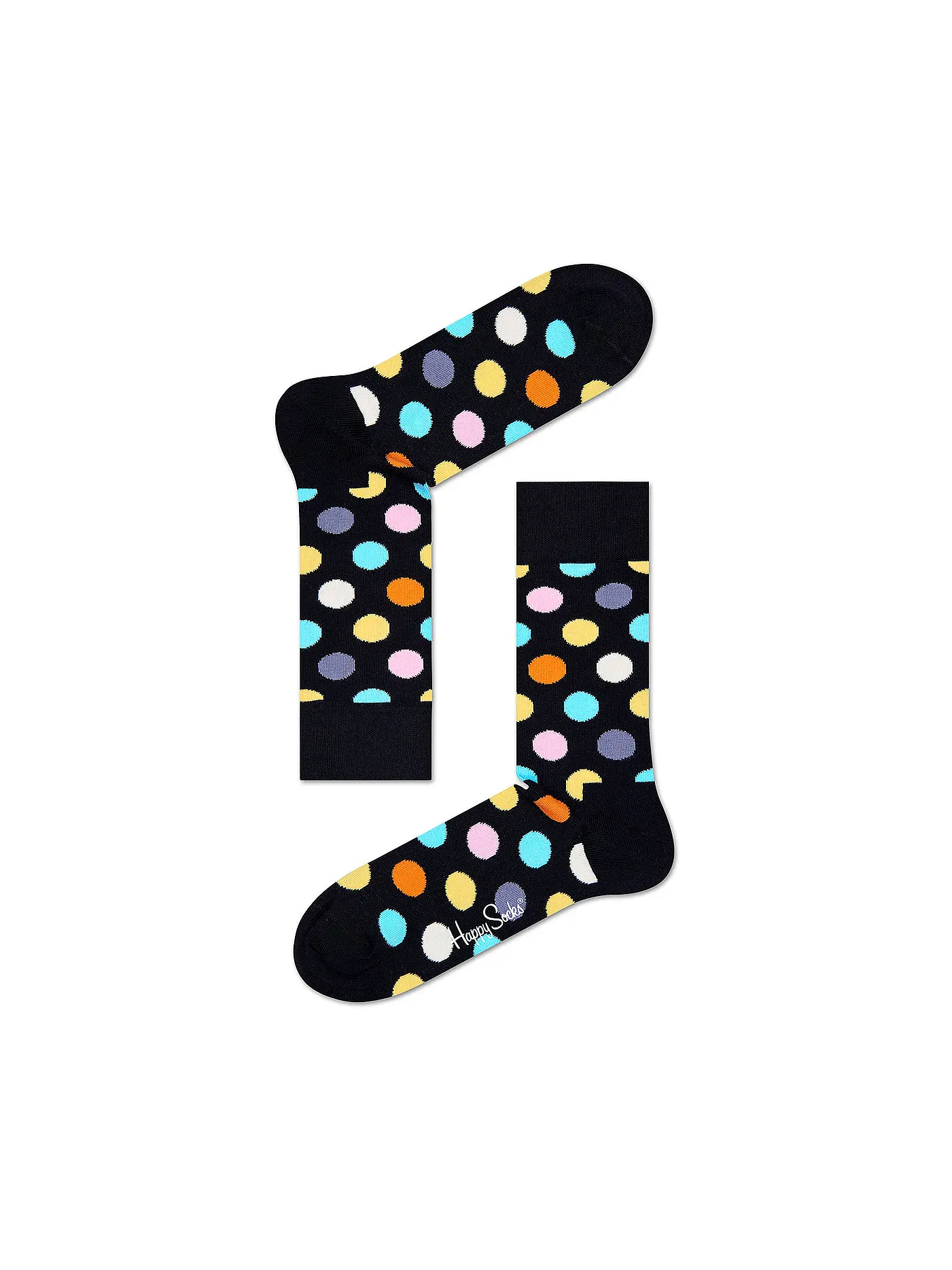 HAPPY SOCKS | Damen Socken BIG DOT 36-40 black / multi | schwarz