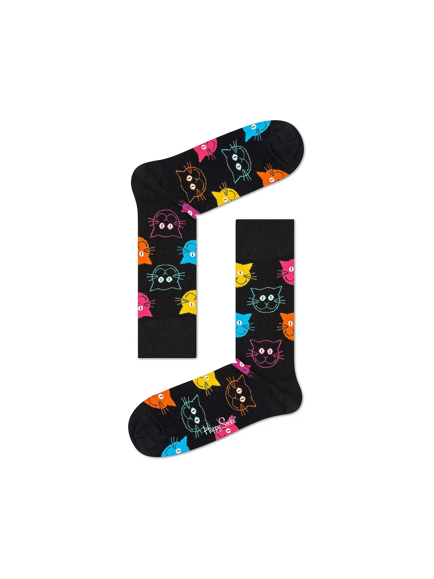 HAPPY SOCKS | Damen Socken CAT 36-40 smu | schwarz