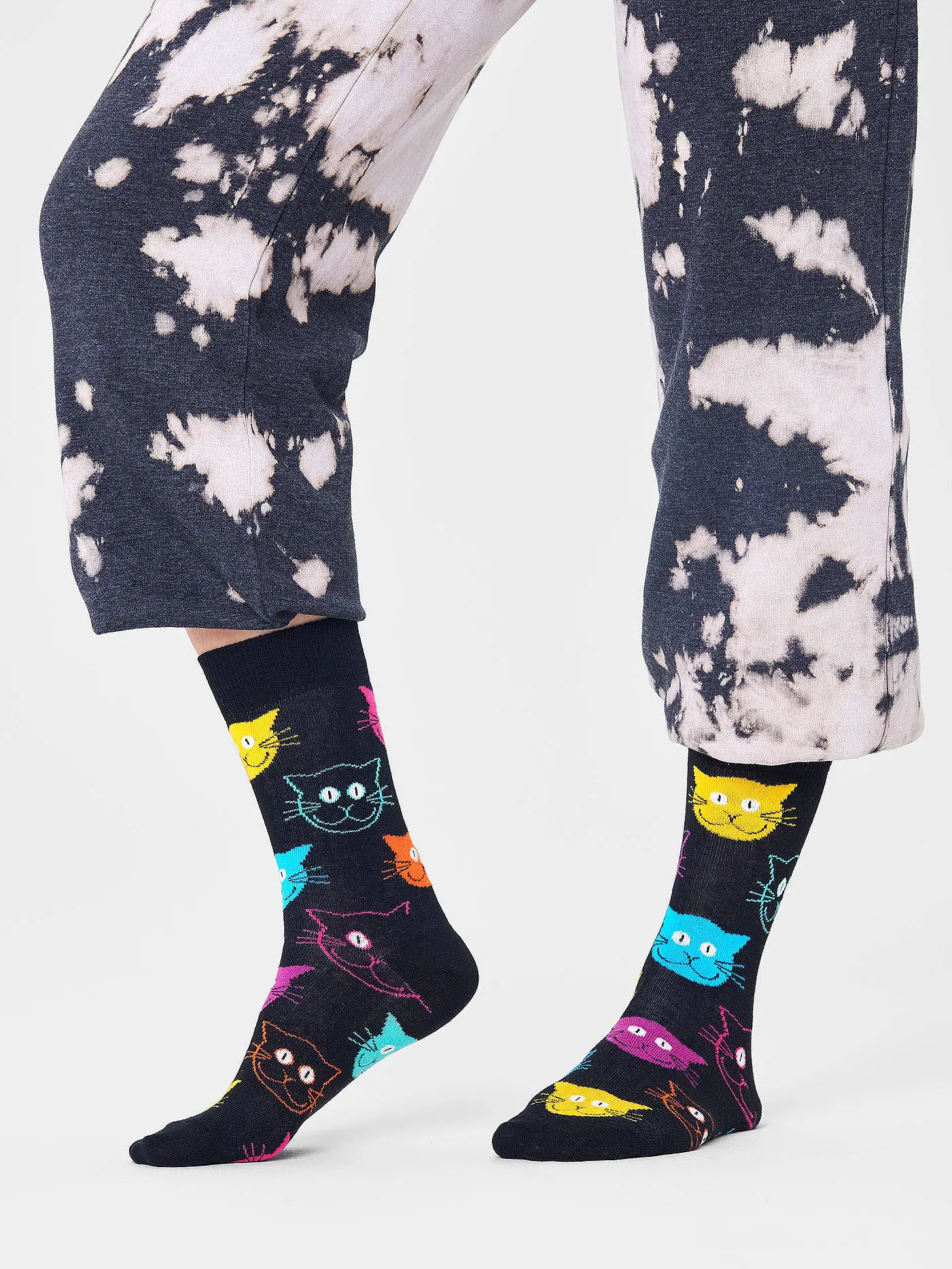 HAPPY SOCKS | Damen Socken CAT 36-40 smu | schwarz
