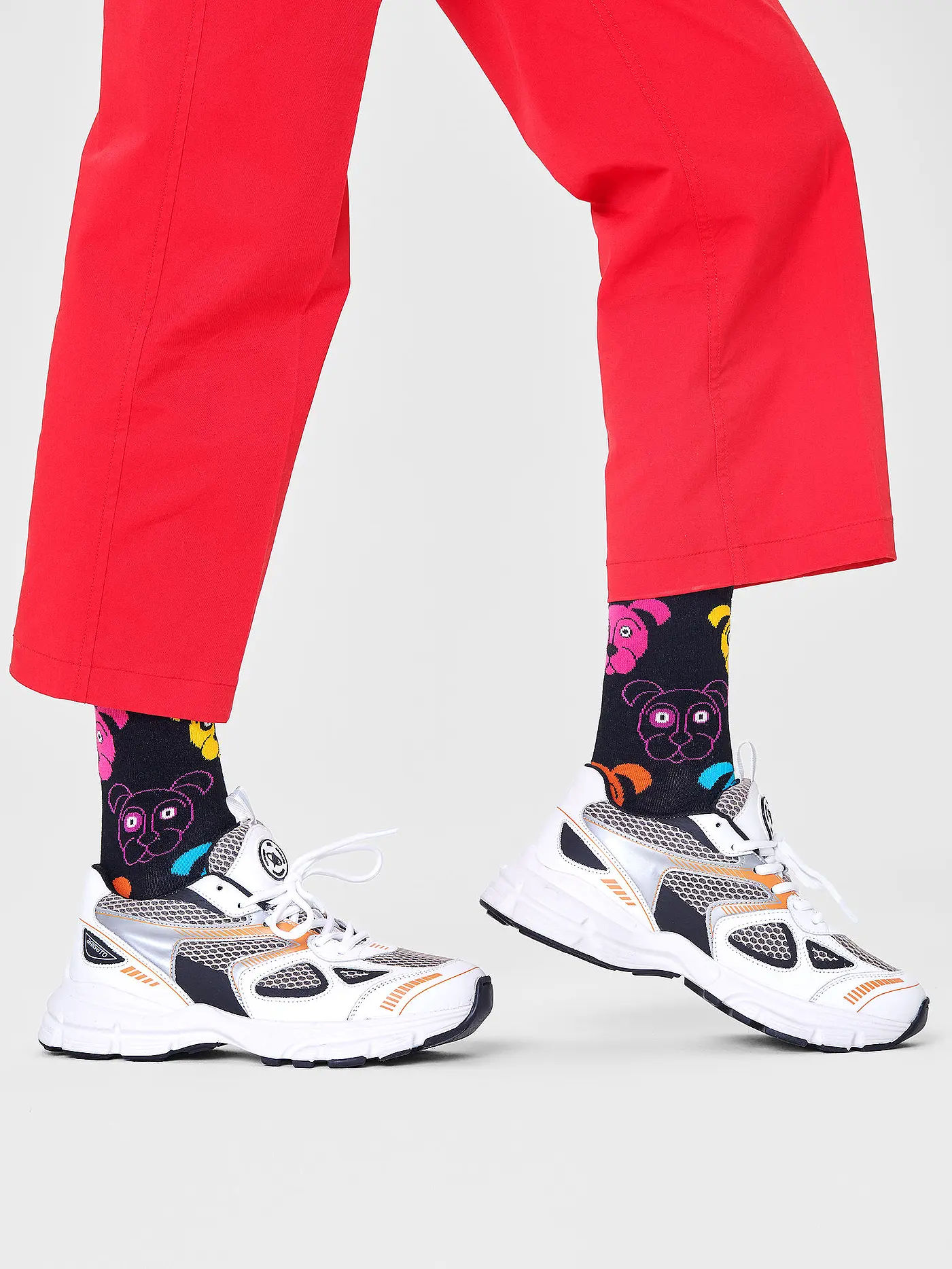 HAPPY SOCKS | Damen Socken DOG 36-40 smu | schwarz