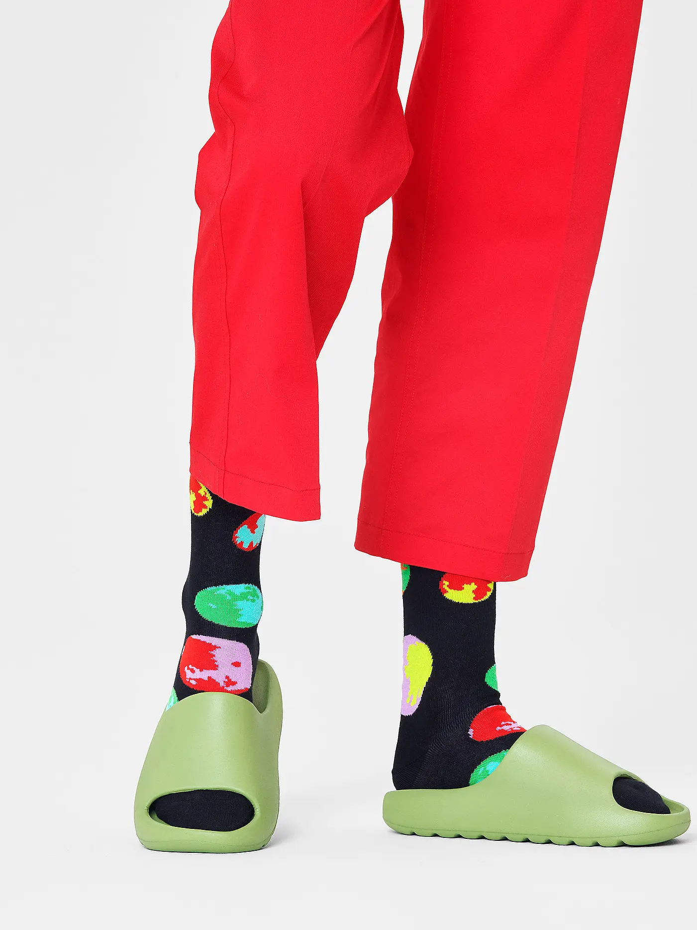 HAPPY SOCKS | Damen Socken MOONSHADOW 36-40 black / multi | schwarz