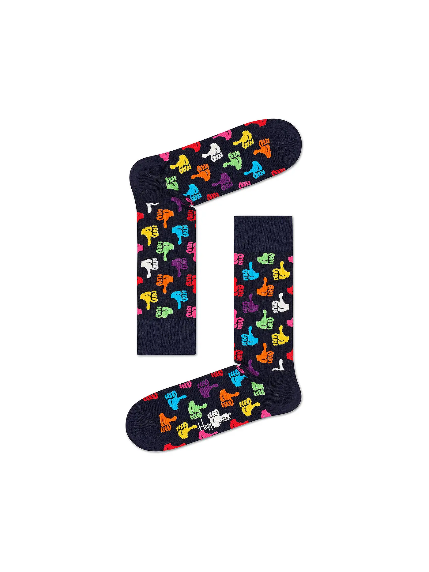 HAPPY SOCKS | Damen Socken THUMBS UP 36-40 dark blue / navy | dunkelblau