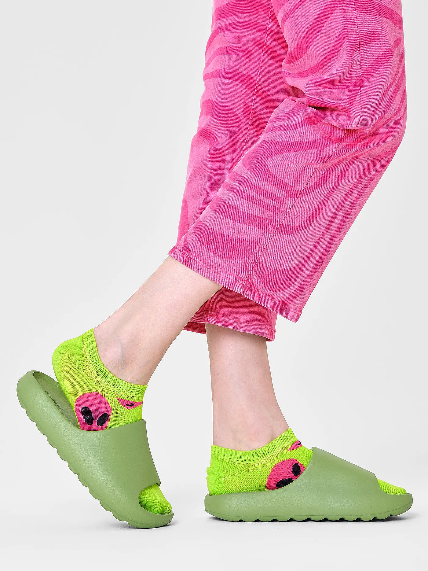 HAPPY SOCKS | Herren Sneaker Socken ALIEN green | grün
