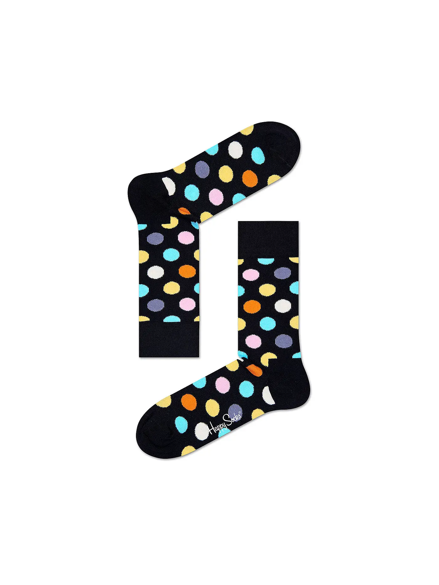 HAPPY SOCKS | Herren Socken BIG DOT black multi | schwarz