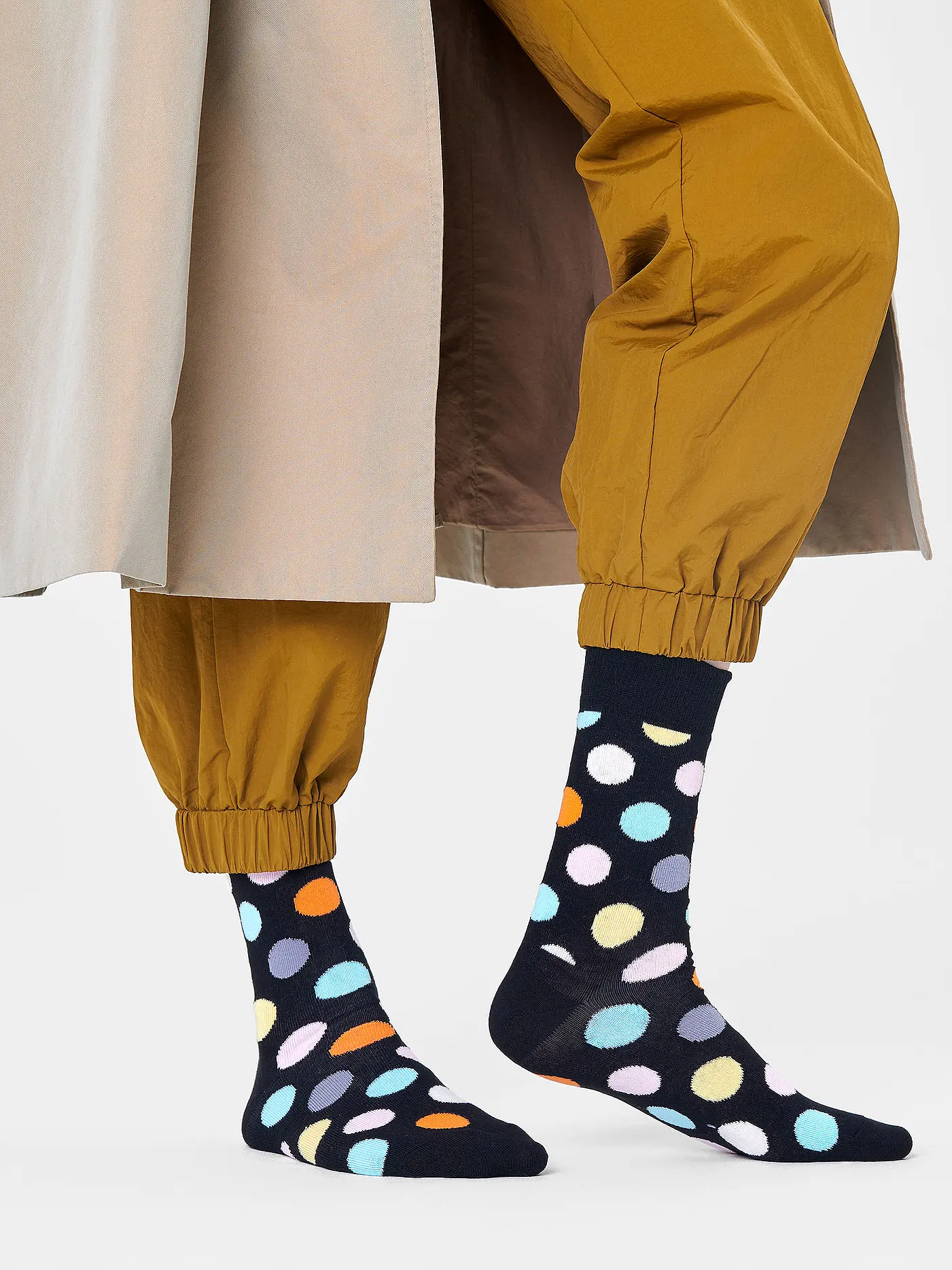 HAPPY SOCKS | Herren Socken BIG DOT black multi | schwarz