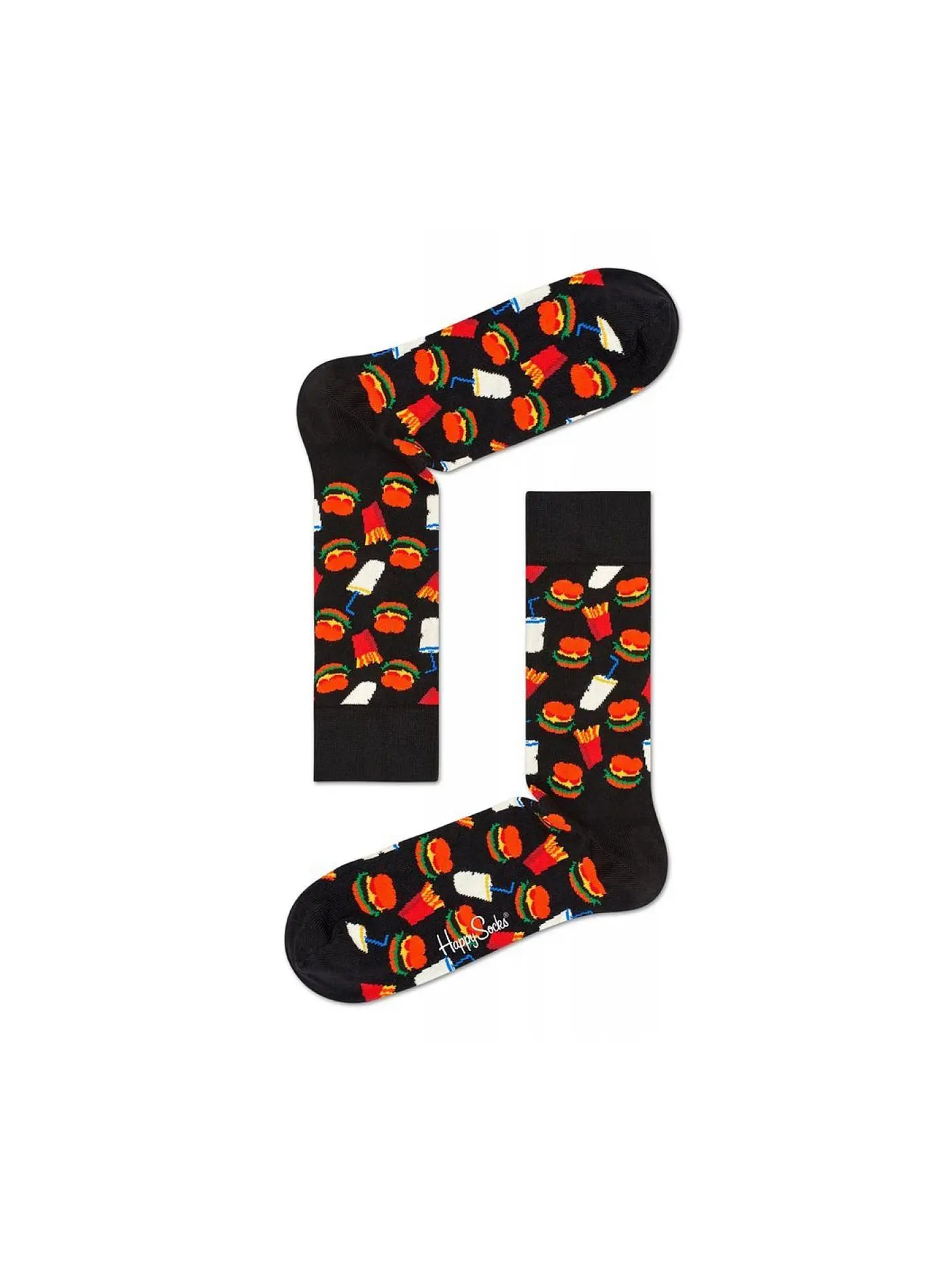 HAPPY SOCKS | Herren Socken HAMBURGER 41-46 black | schwarz