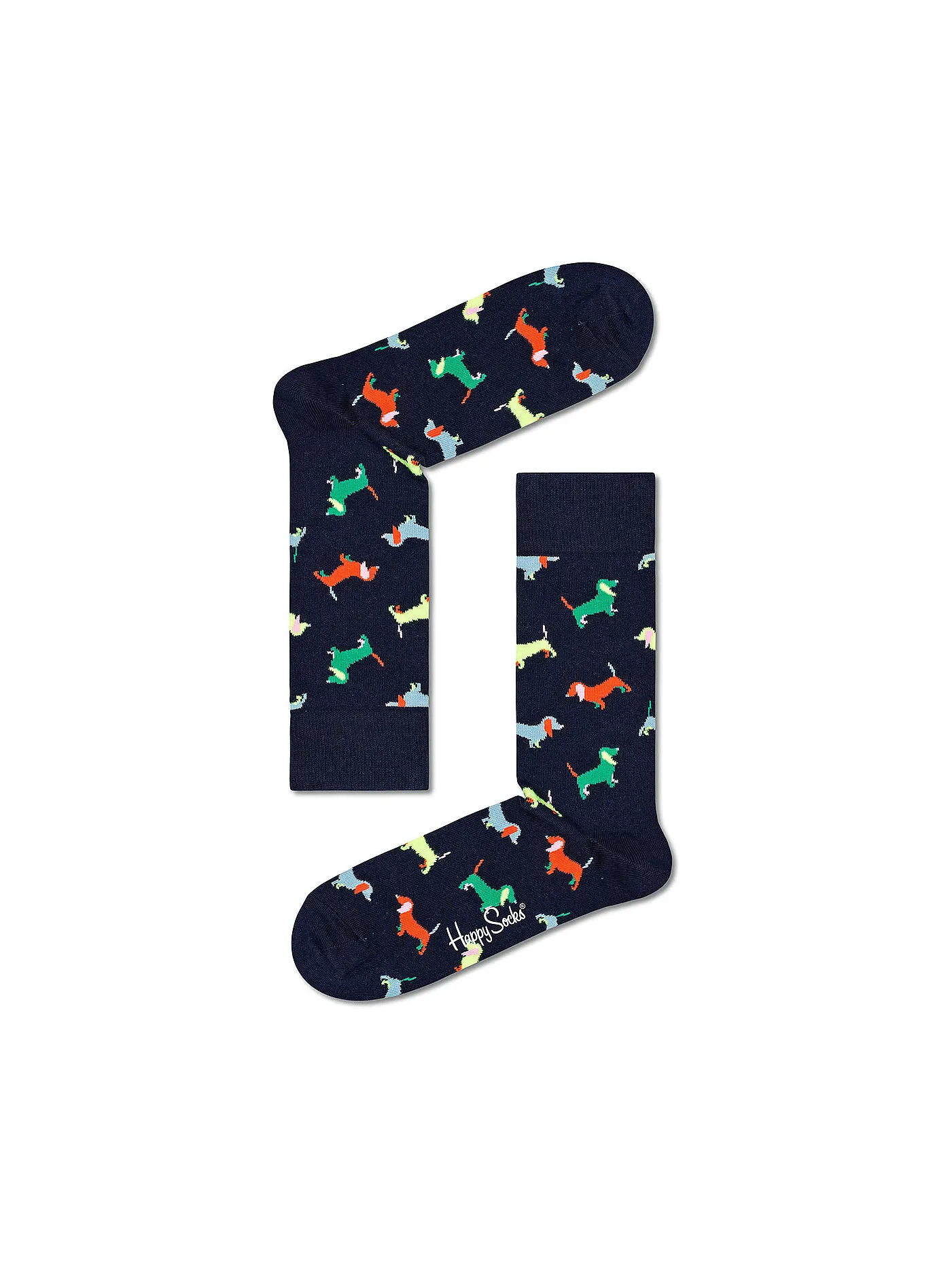 HAPPY SOCKS | Herren Socken PUPPY LOVE 41-46 dark blue / navy | dunkelblau
