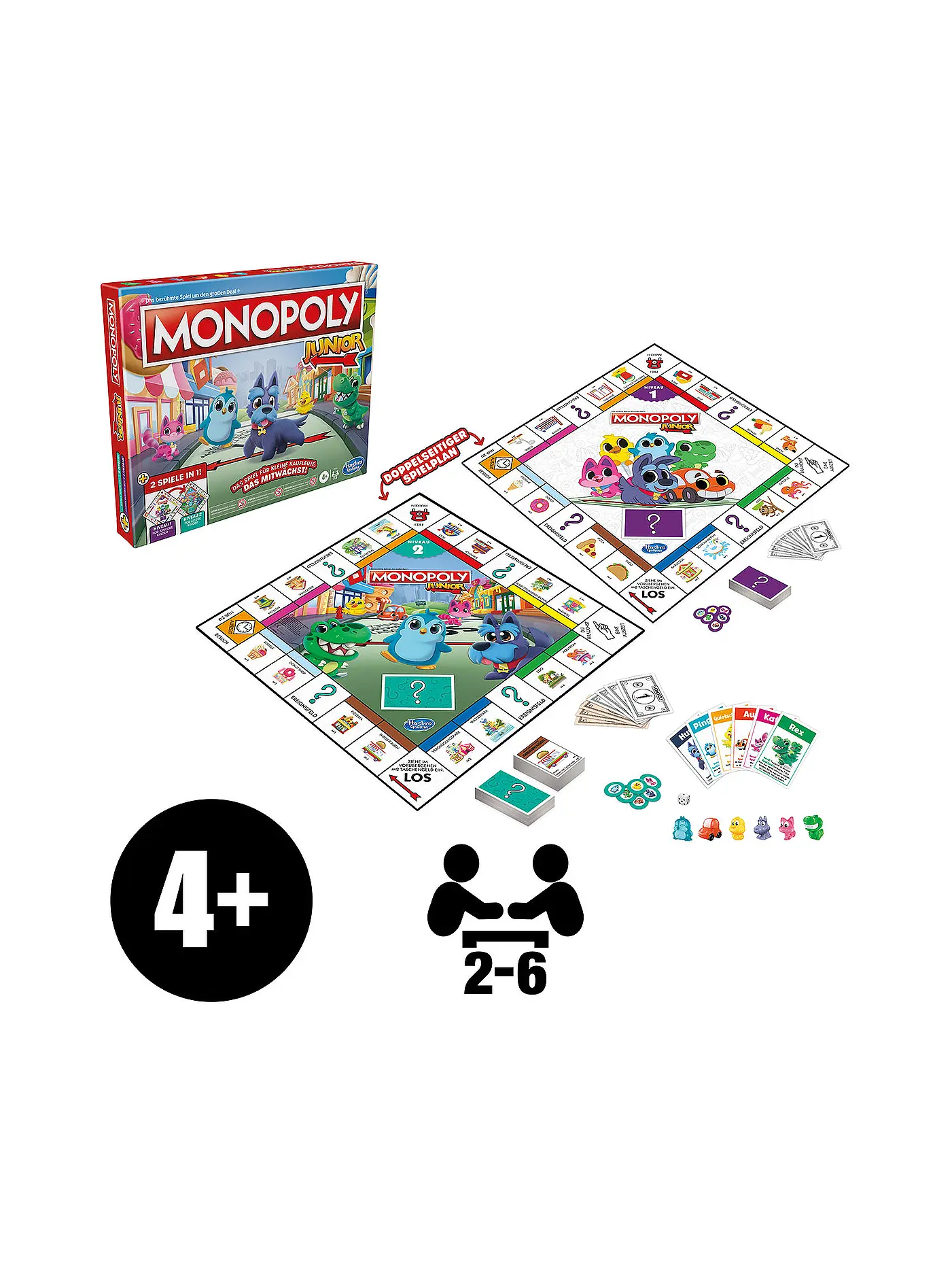 HASBRO | Brettspiel -  Monopoly Junior | keine Farbe