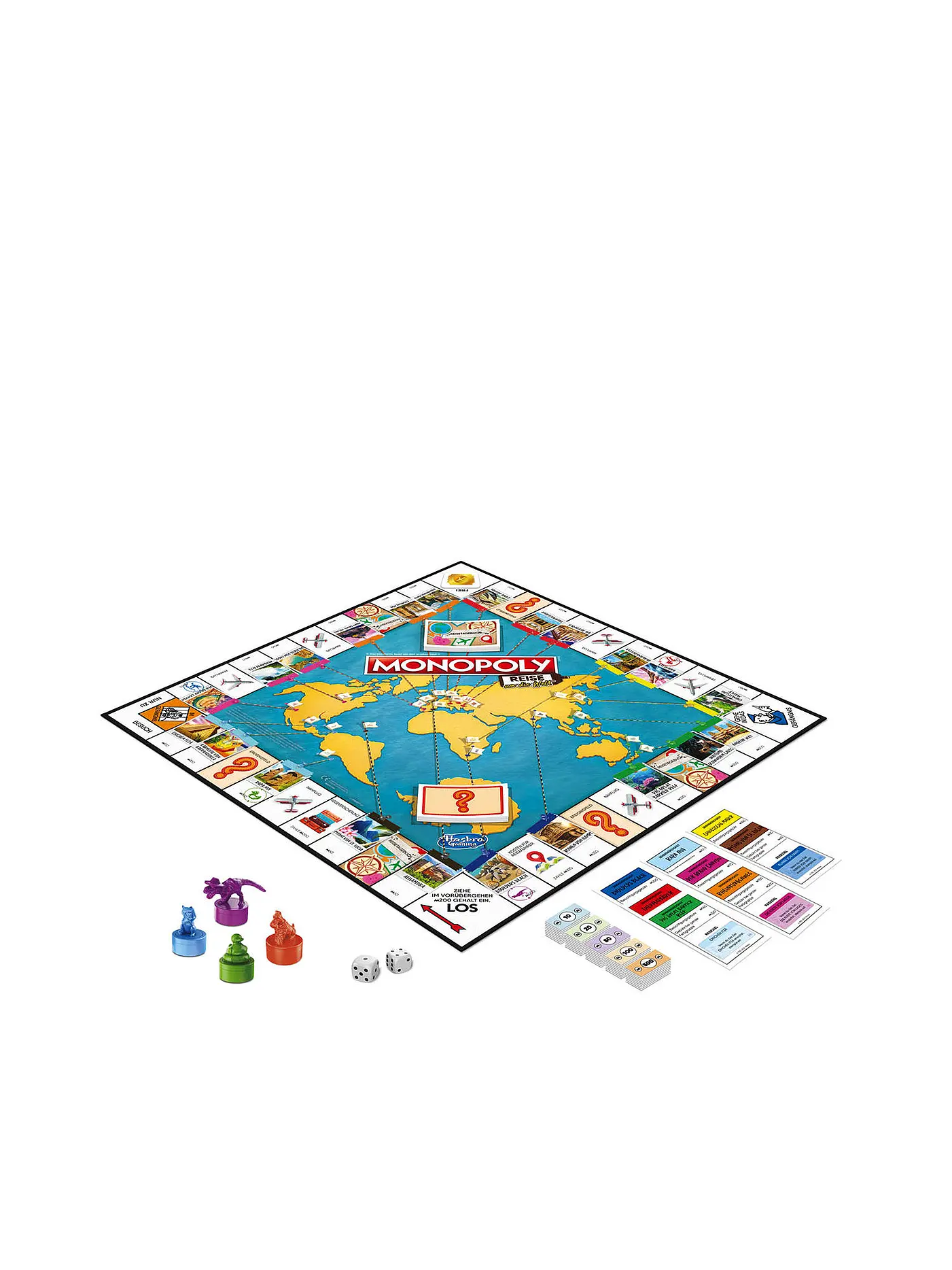 HASBRO | Brettspiel -  Monopoly Reise um die Welt | keine Farbe