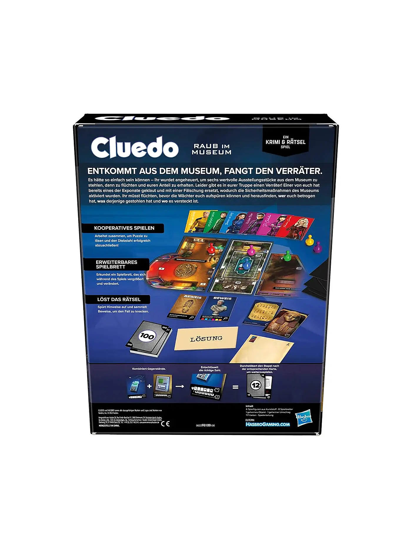 HASBRO | Brettspiel - Cluedo Raub im Museum | keine Farbe