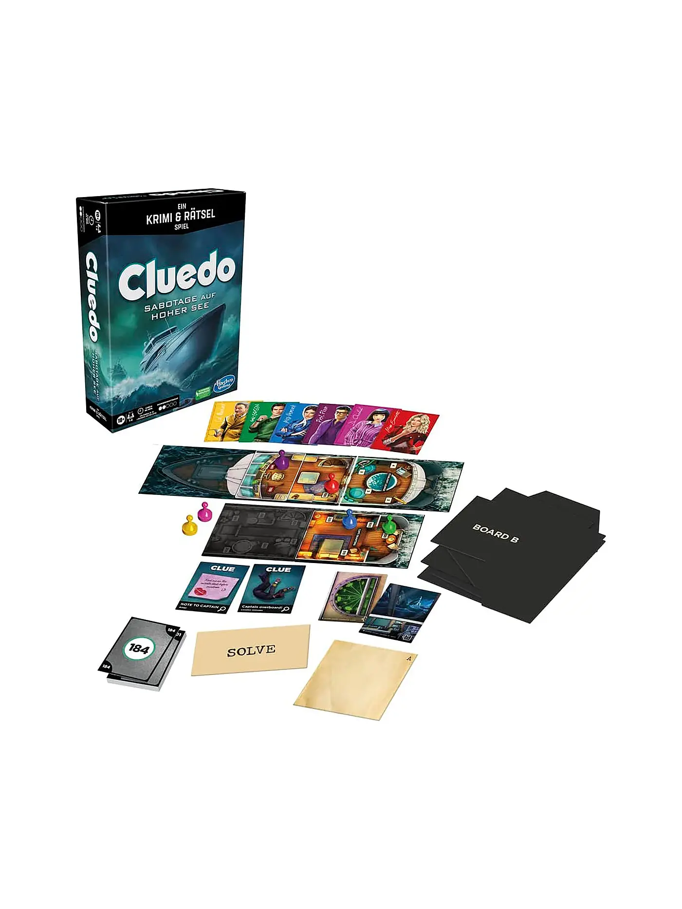 HASBRO | Brettspiel - Cluedo Sabotage auf hoher See | keine Farbe