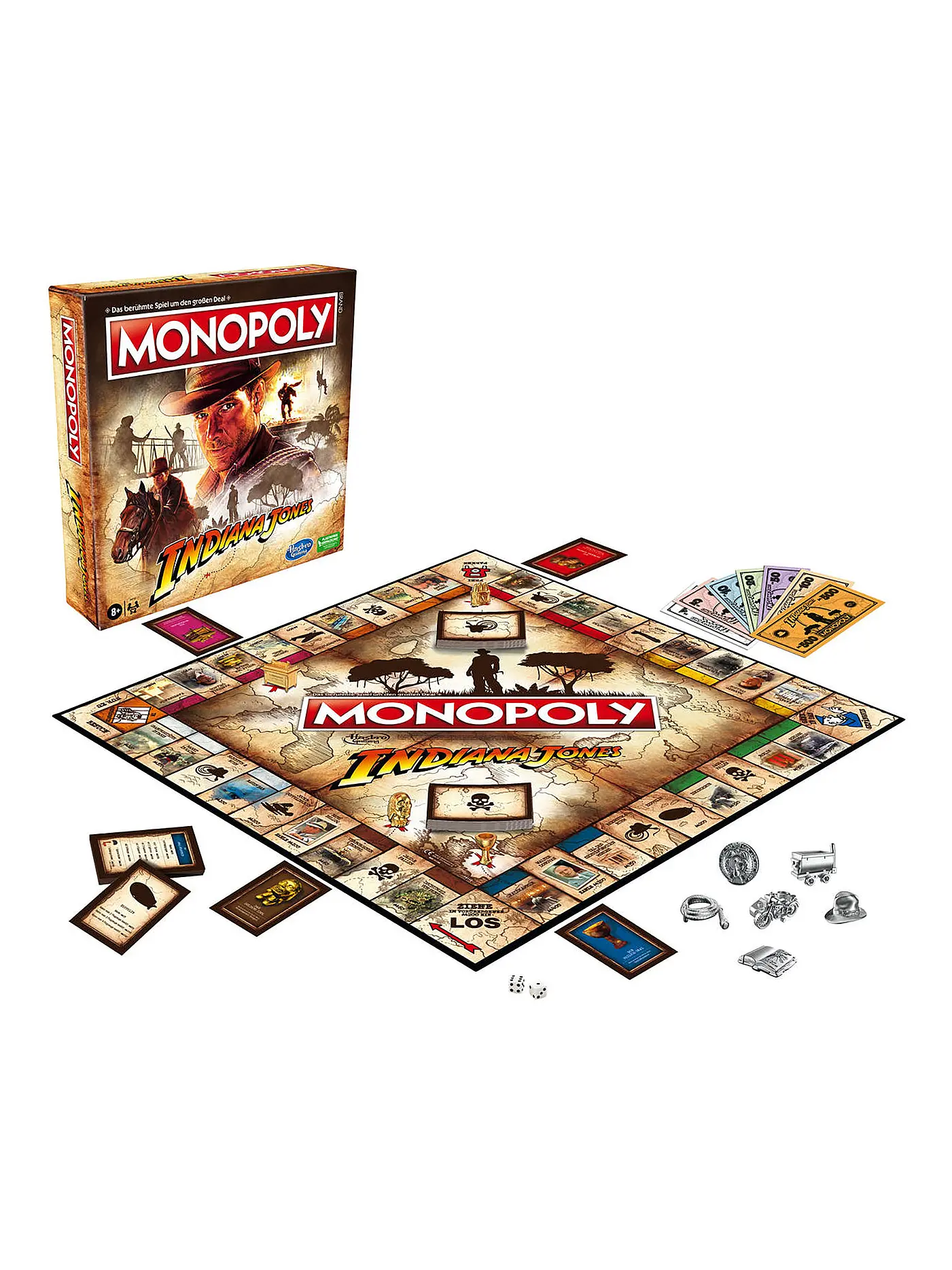 HASBRO | Brettspiel - Monopoly Indiana Jones Spiel | keine Farbe