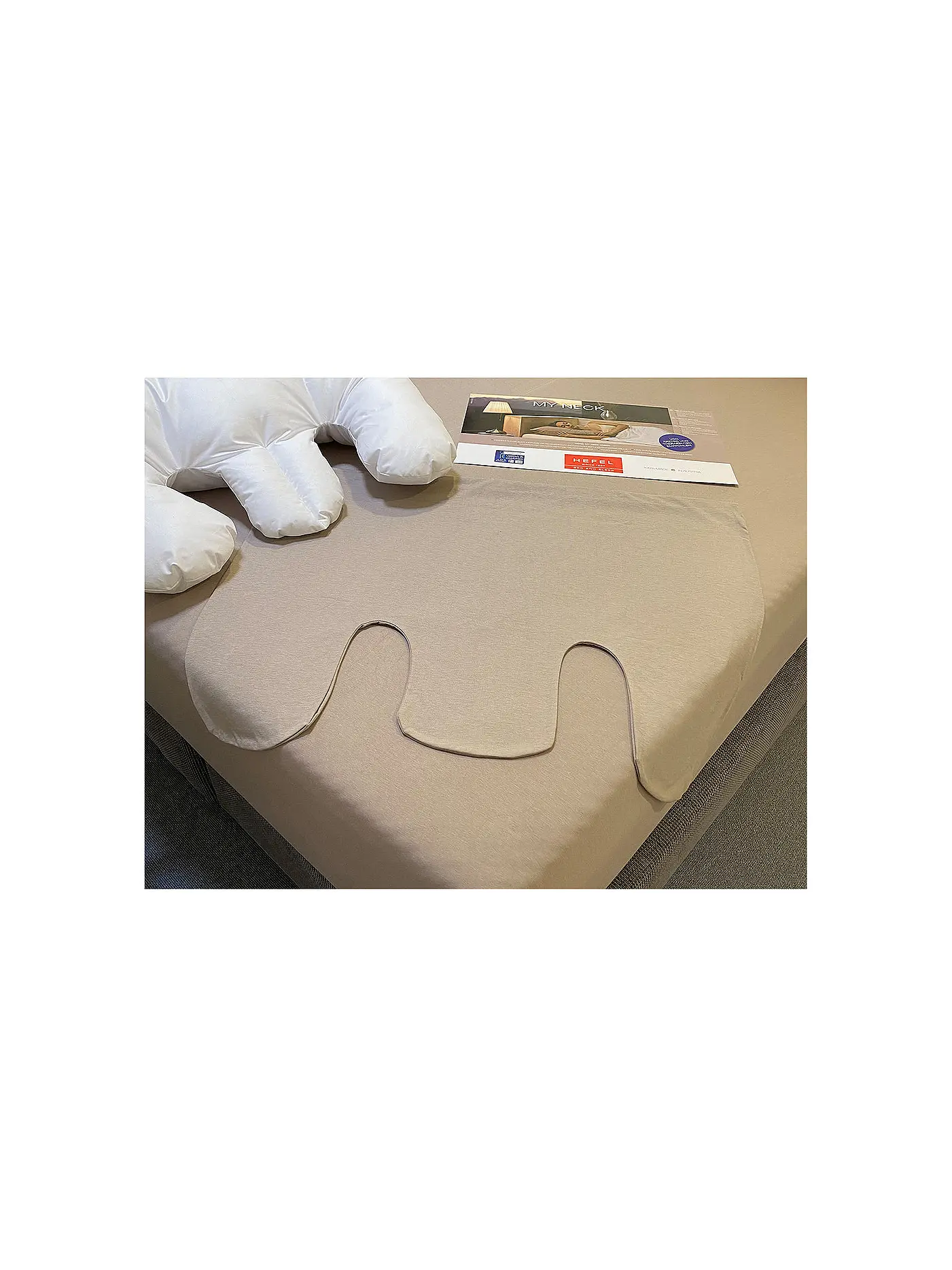 HEFEL | Kissenbezug My Neck 50x70cm Taupe | camel