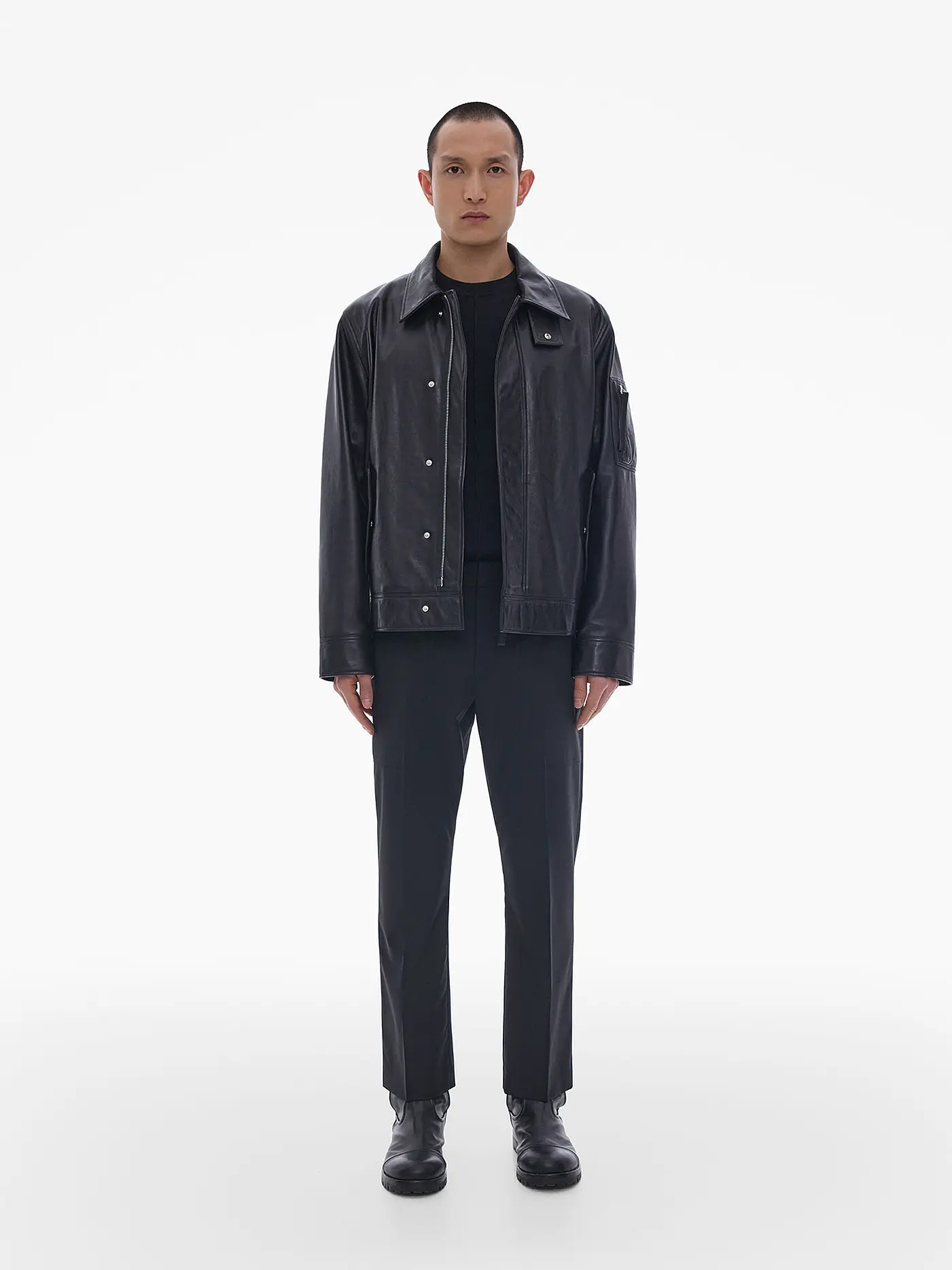 HELMUT LANG | Lederjacke | schwarz