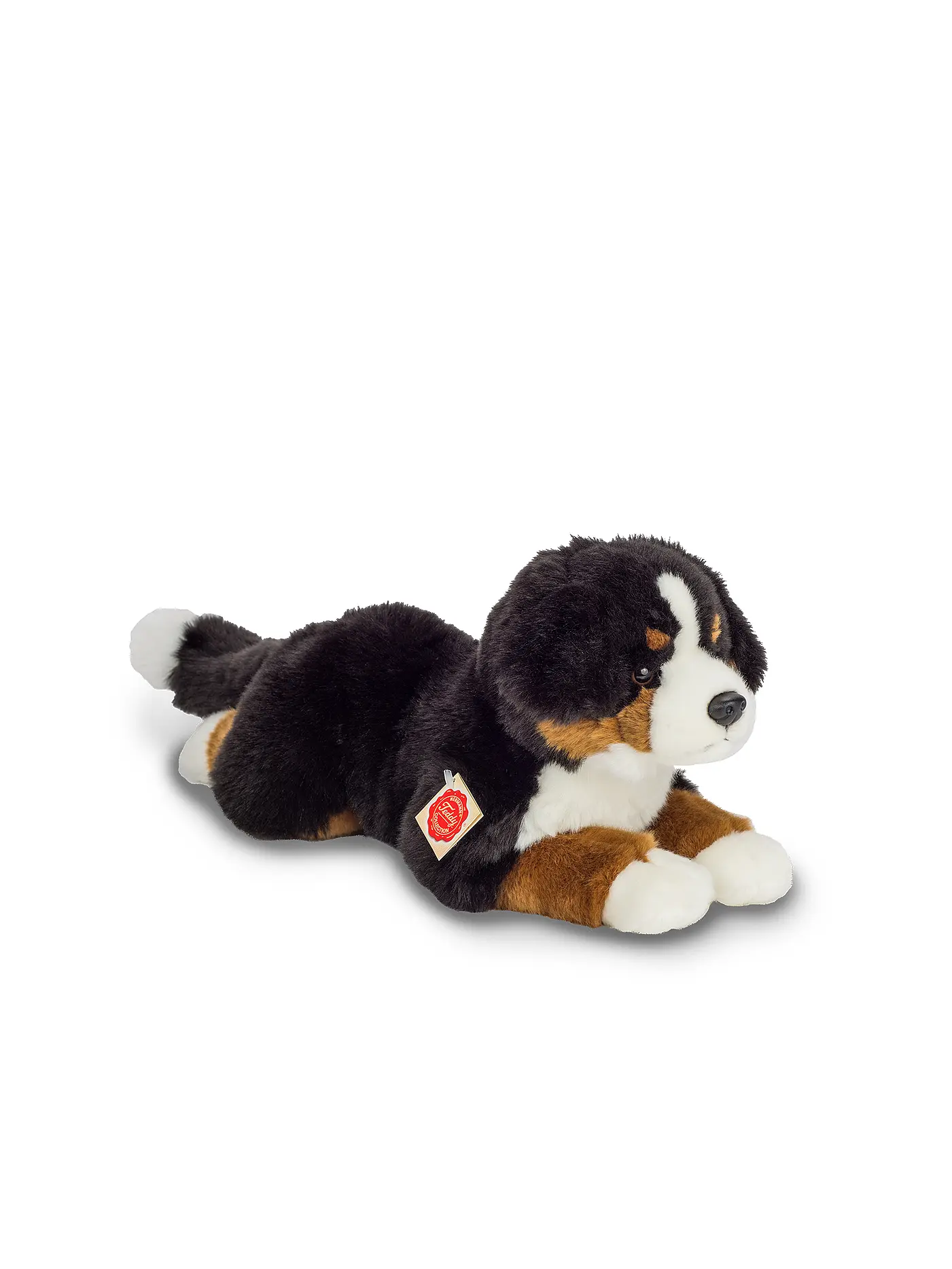 HERMANN TEDDY | Plüschtier - Berner Sennenhund liegend 40cm | schwarz