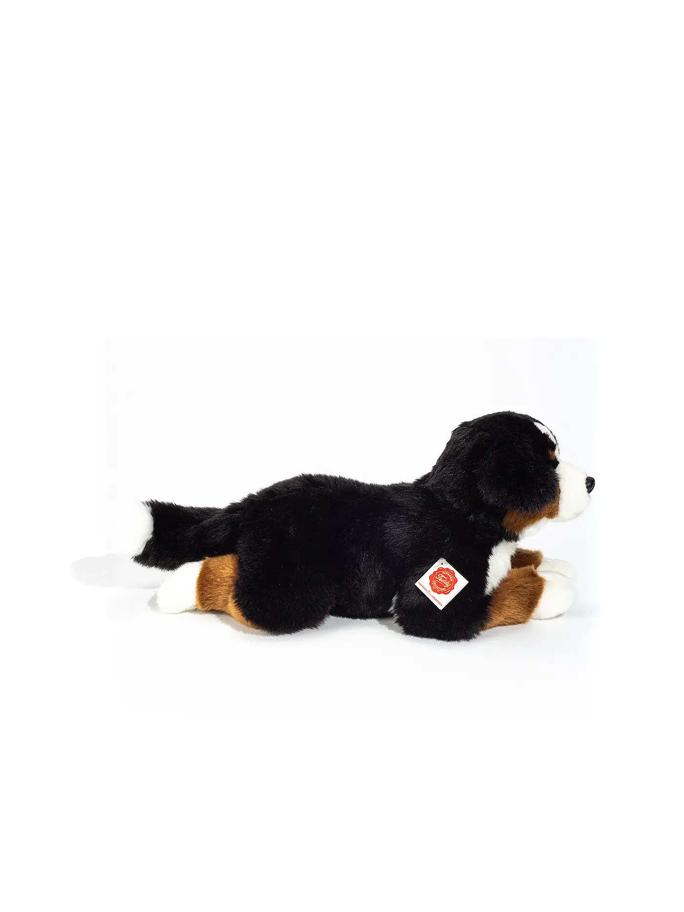 HERMANN TEDDY | Plüschtier - Berner Sennenhund liegend 40cm | schwarz