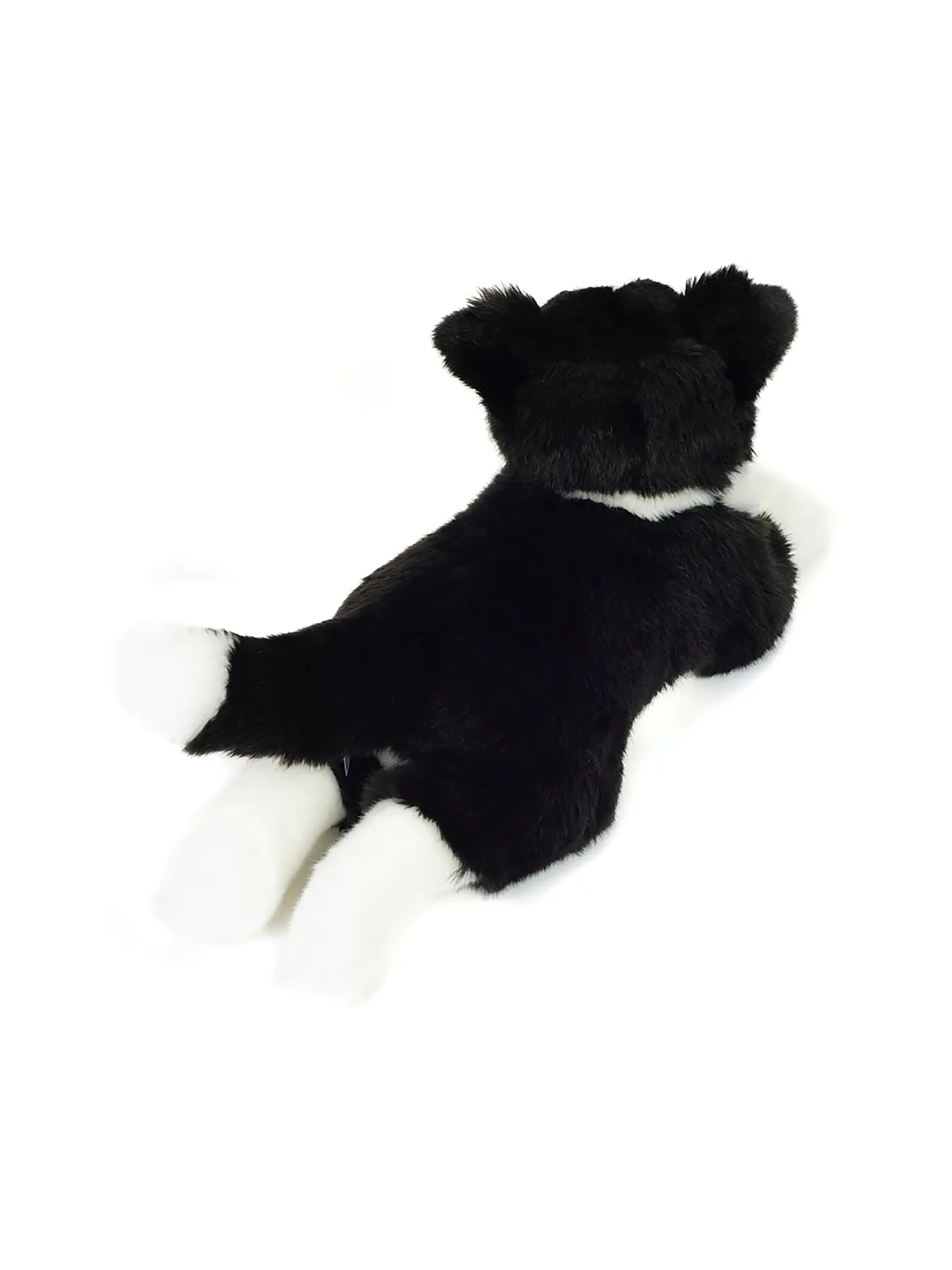 HERMANN TEDDY | Plüschtier - Border Collie liegend 45cm | schwarz