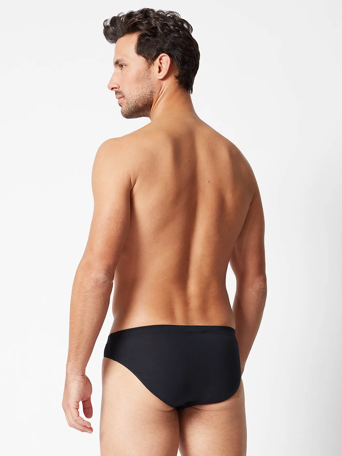 HUBER | Brasil Slip 2er Pkg. anthracite stripe | grau