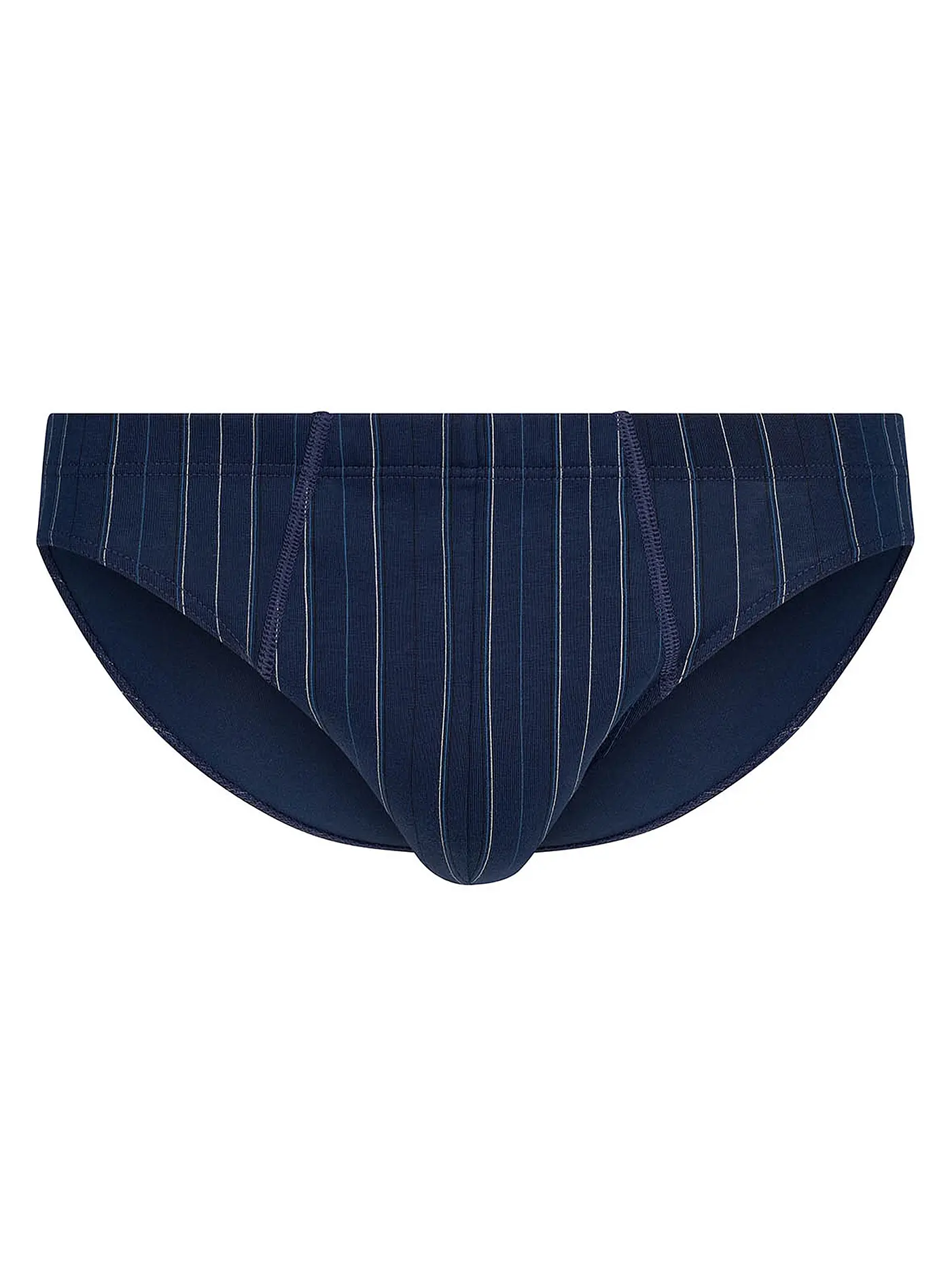 HUBER | Brasil Slip 2er Pkg. anthracite stripe | blau