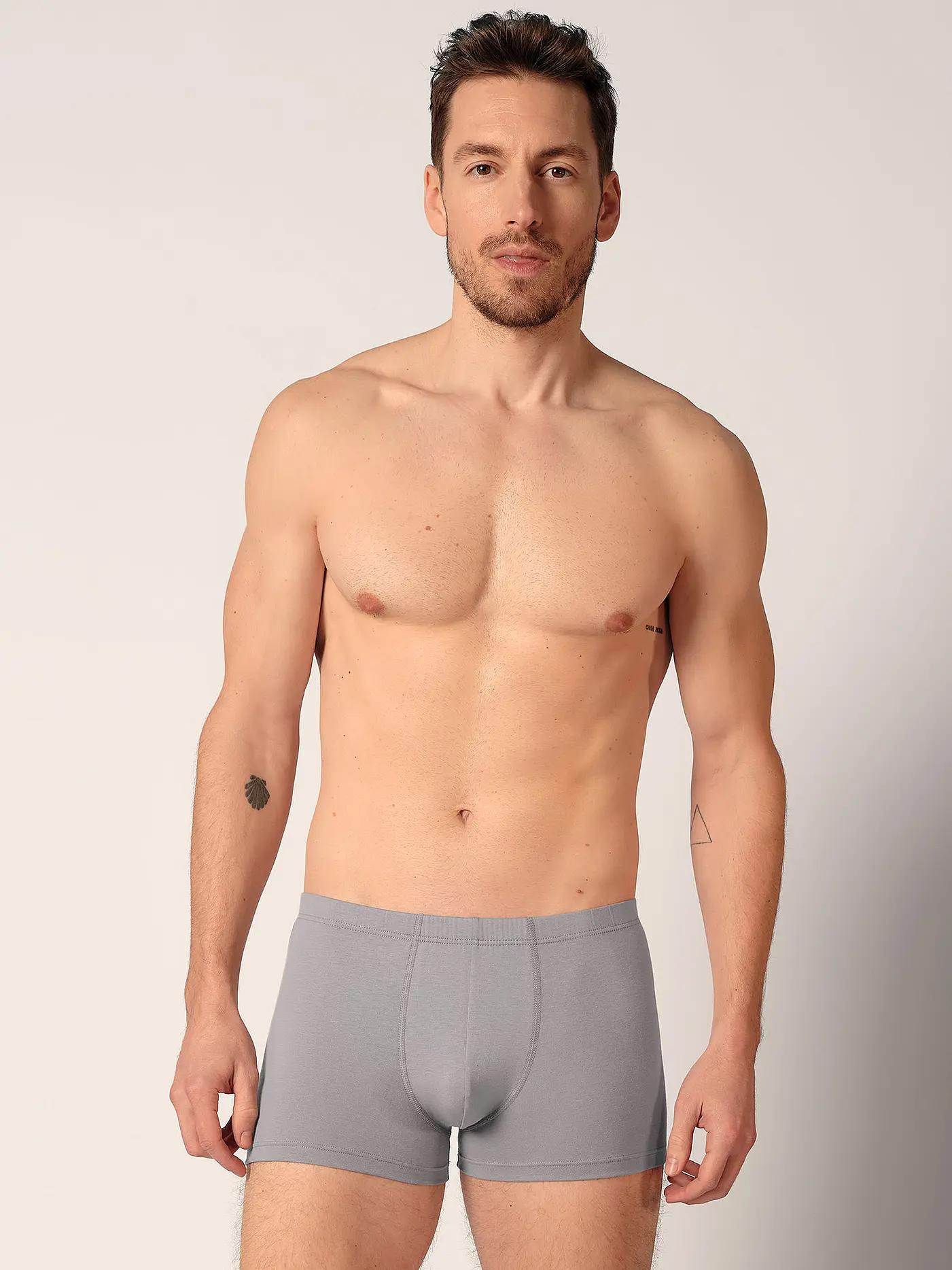 HUBER | Pants 2er Pkg. digital blue grey stripe select  | blau