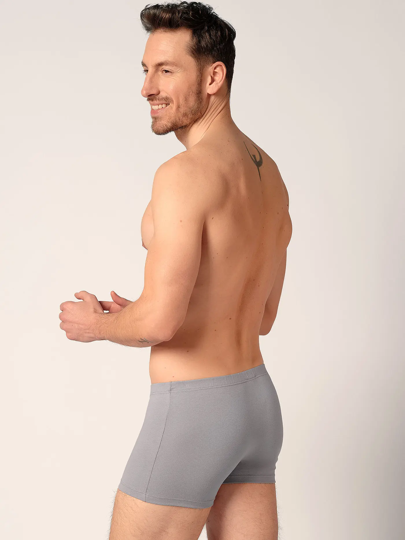 HUBER | Pants 2er Pkg. digital blue grey stripe select  | blau