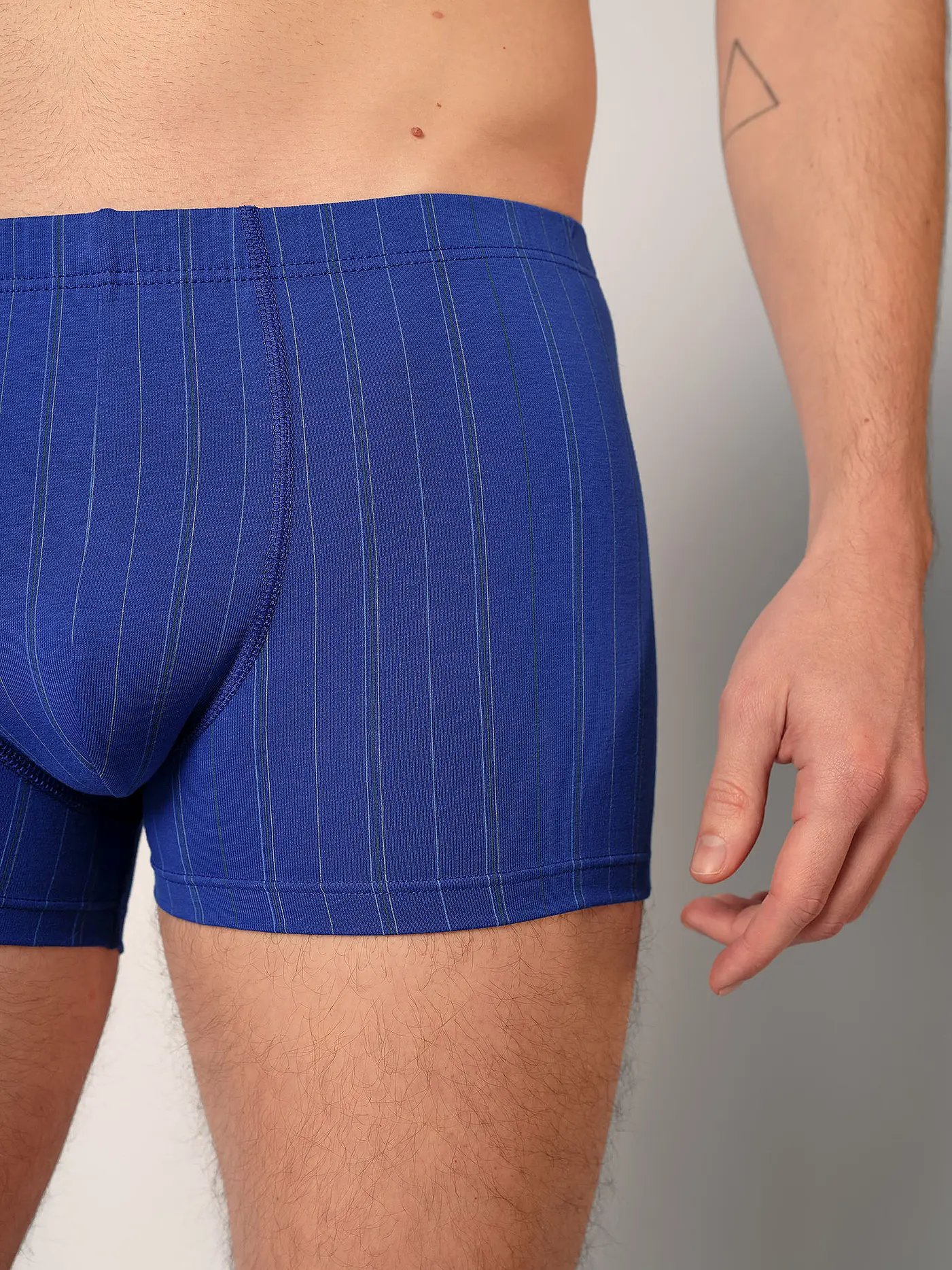HUBER | Pants 2er Pkg. digital blue grey stripe select  | blau