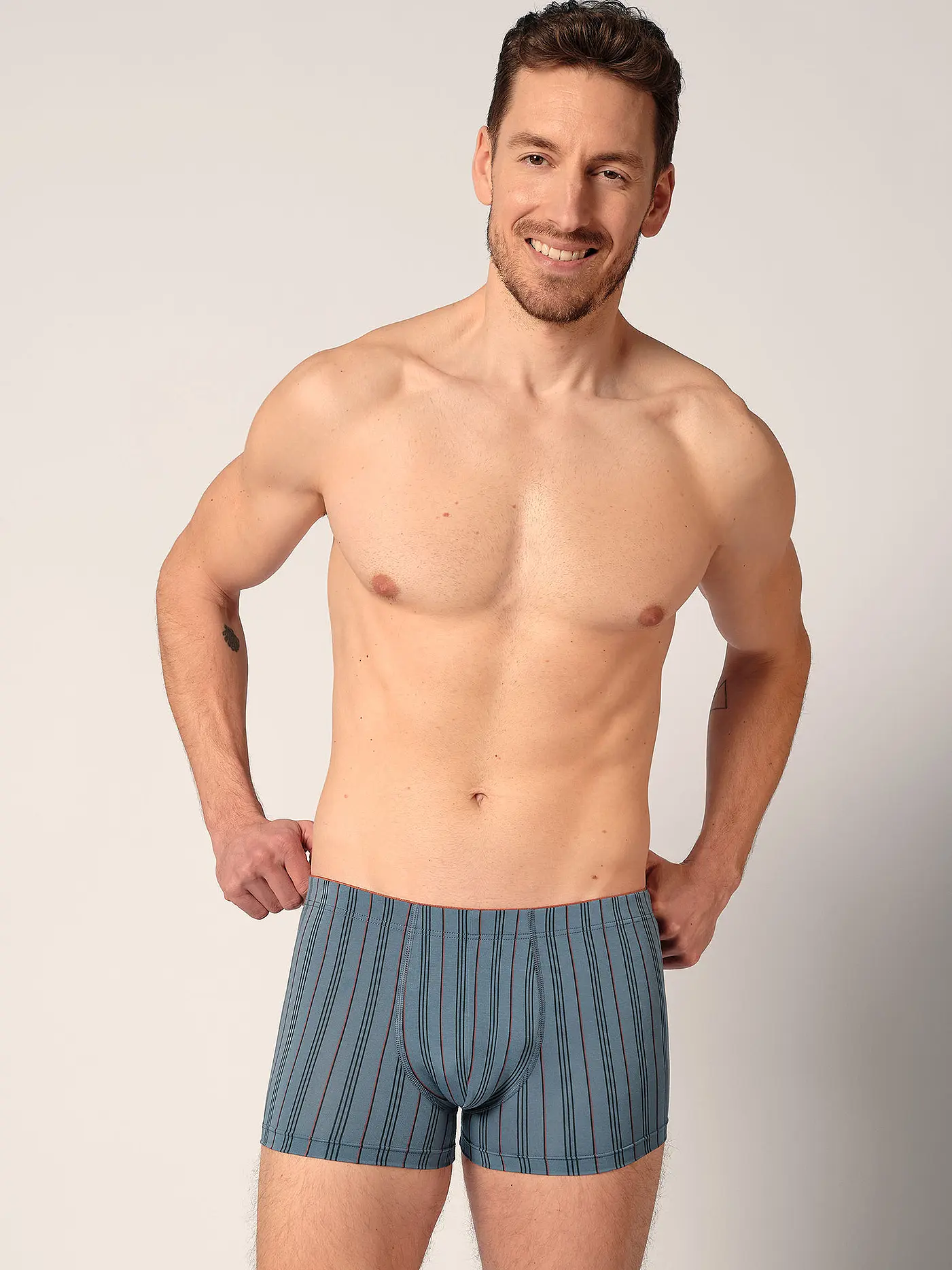 HUBER | Pants stormyweather stripes  | grau