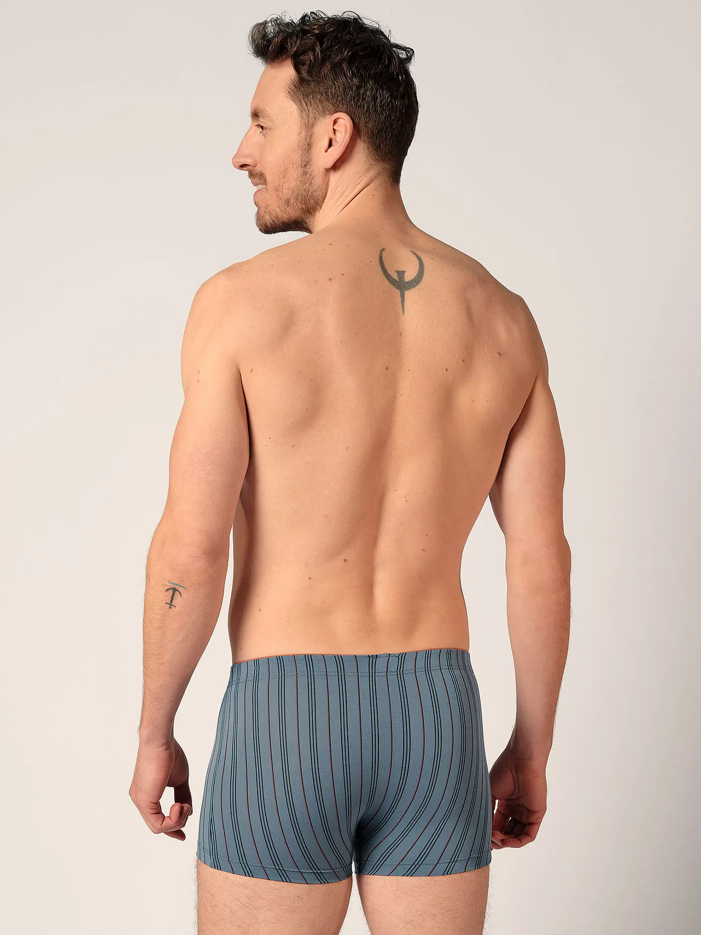 HUBER | Pants stormyweather stripes  | grau