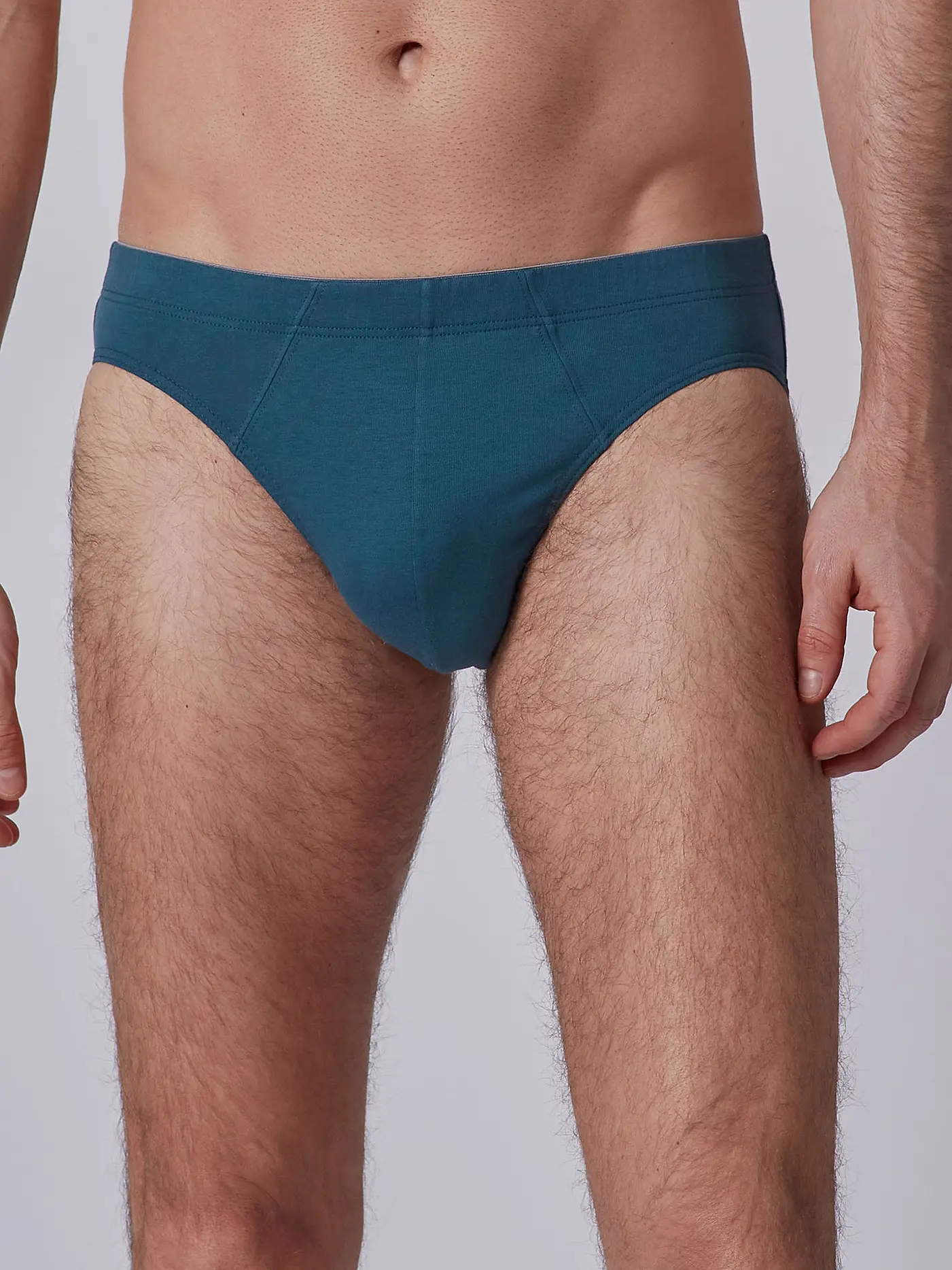 HUBER | Slip 3er Pkg Just Comfort Schwarz | petrol