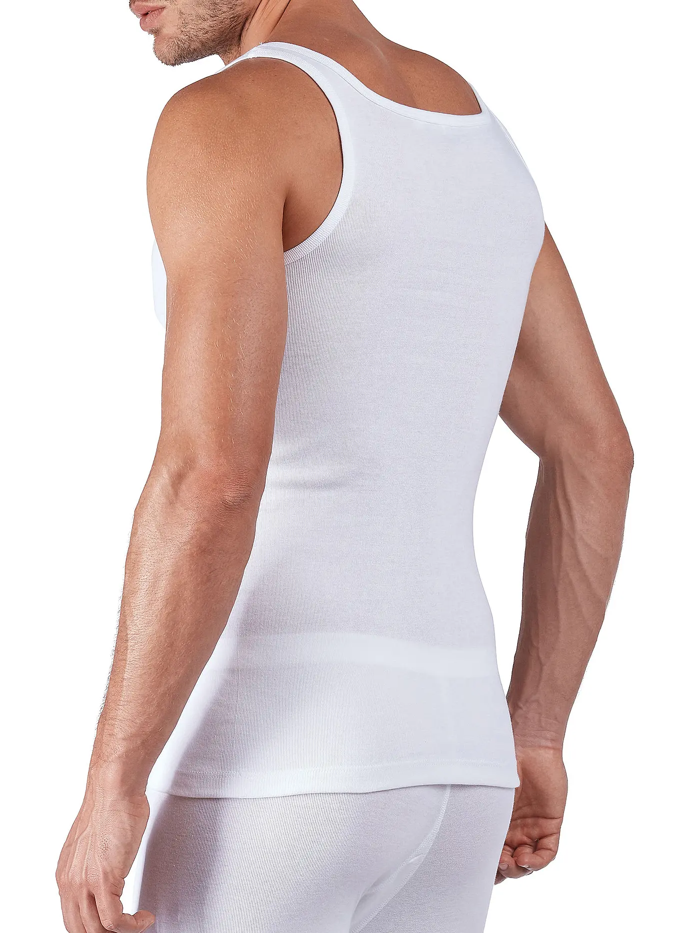HUBER | Trägershirt - Unterhemd  "Comfort" (Weiß) | weiss