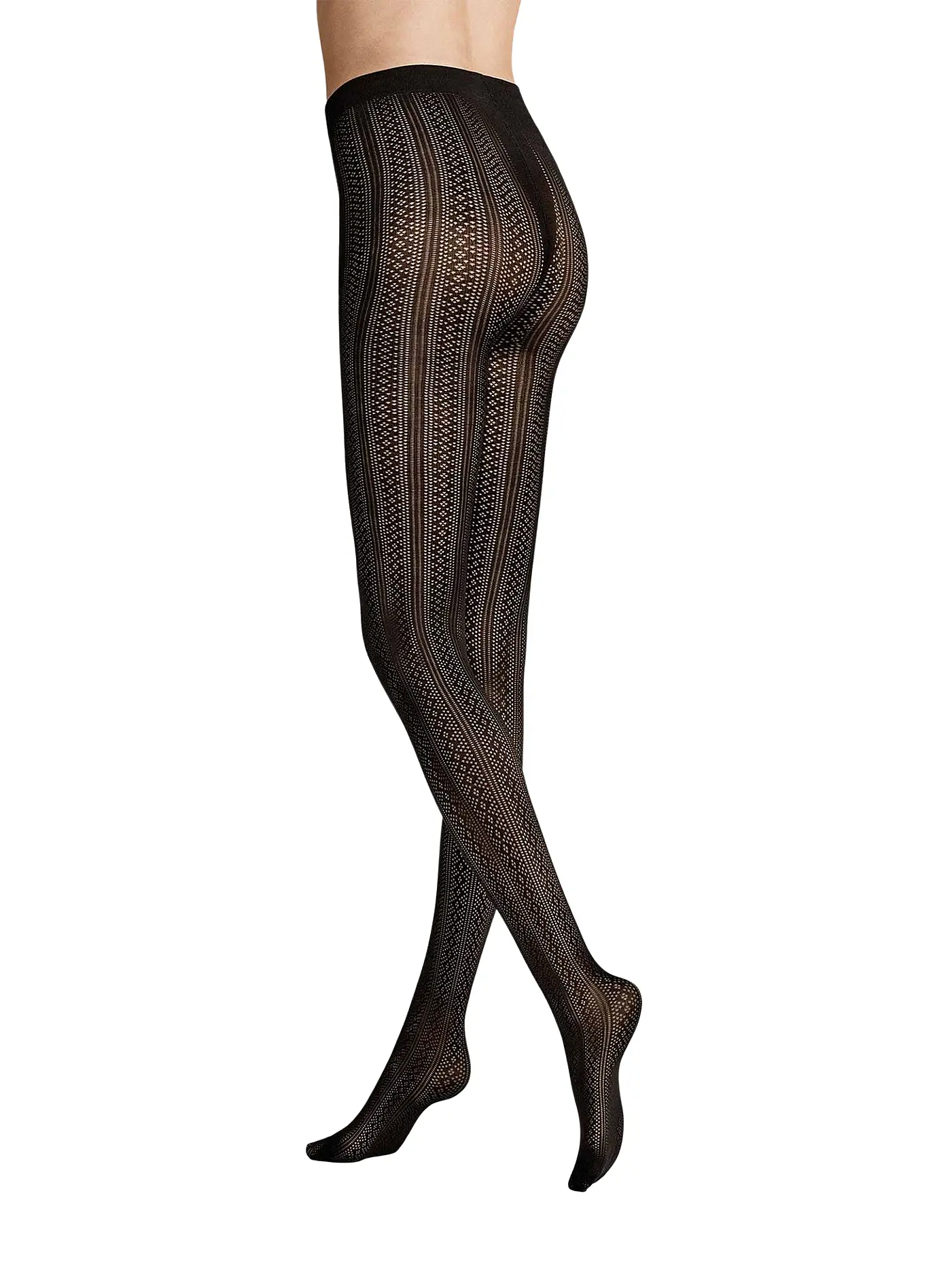 HUDSON | Modestrumpfhose WEB | schwarz