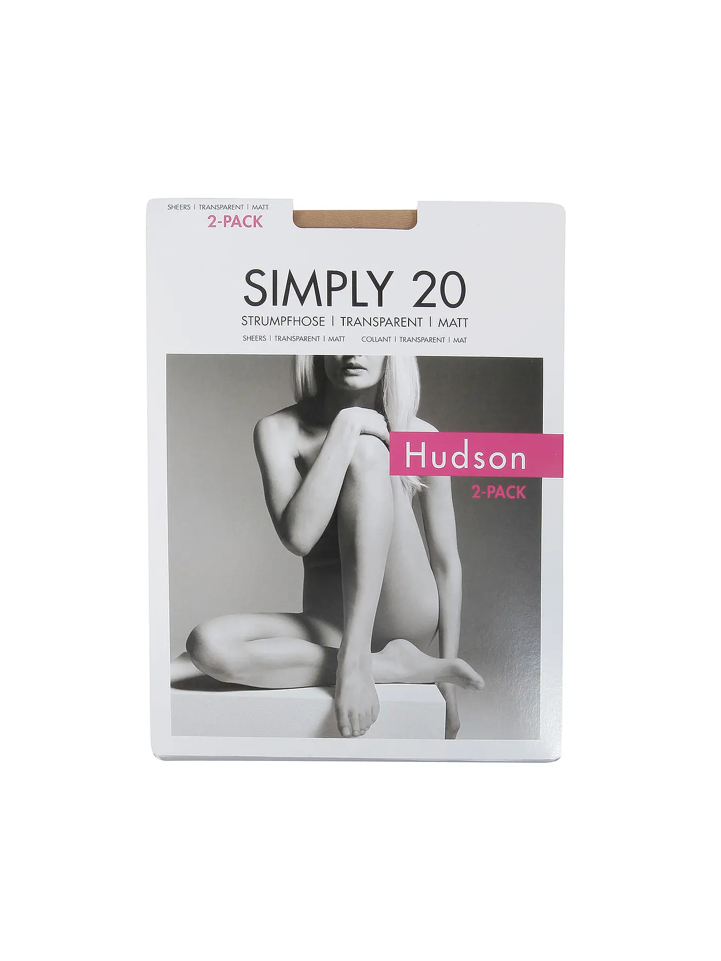 HUDSON | Strumpfhose 2-er Pkg. "Simply20" (Skin) | beige