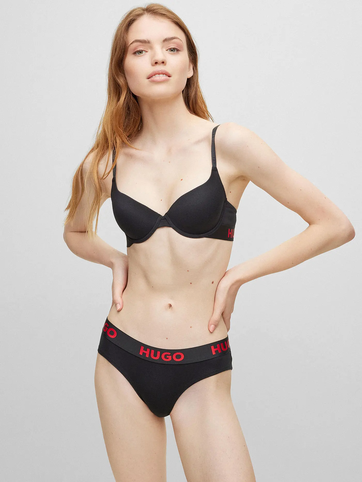 HUGO | BH mit Bügeln Sporty black | schwarz