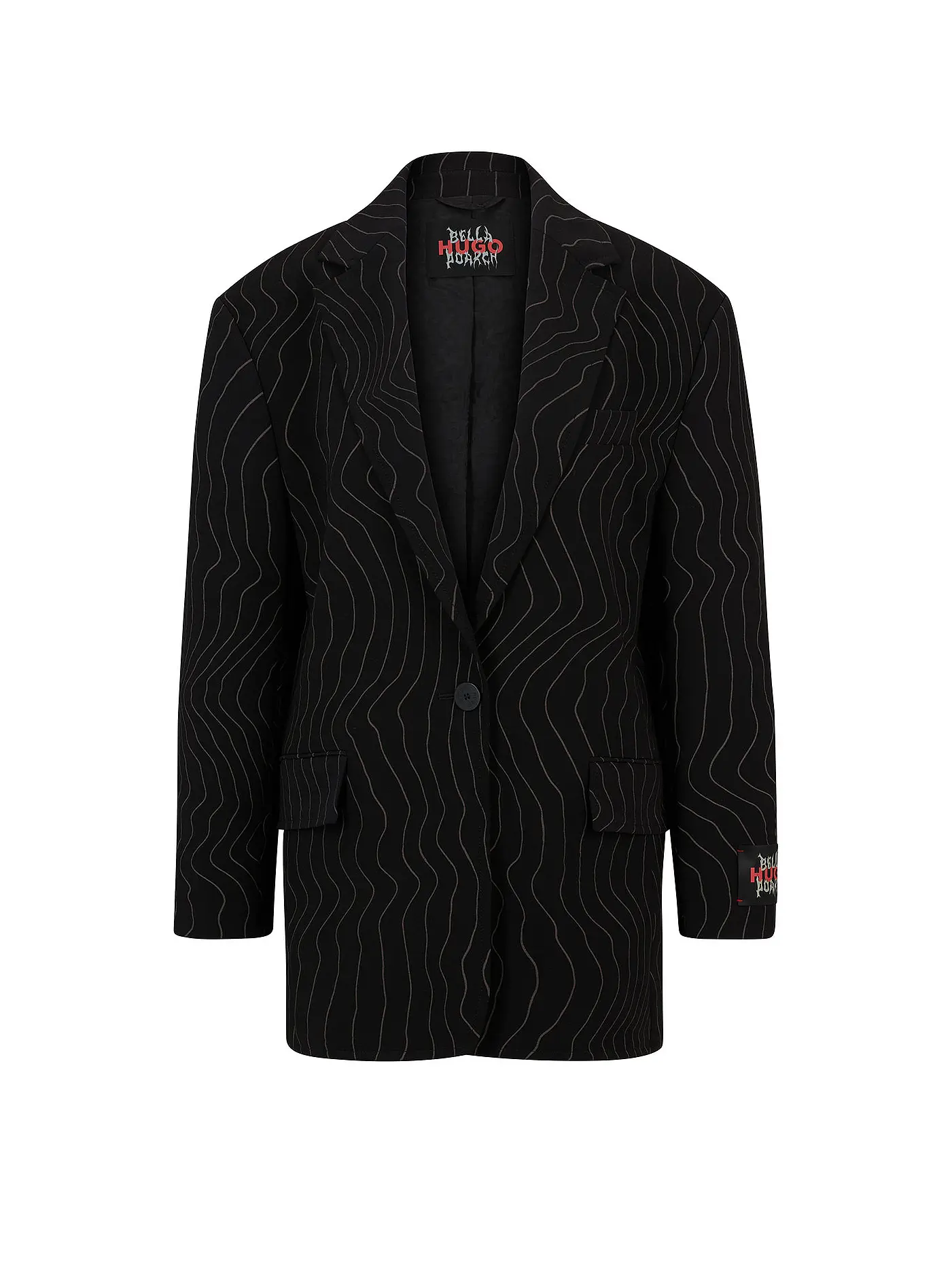 HUGO | Blazer Oversized Fit AZULLA | schwarz