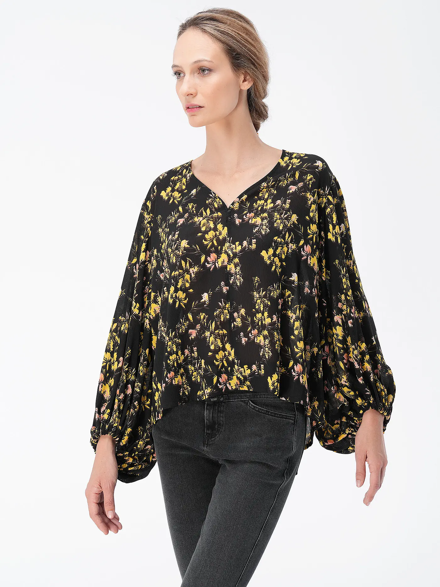 HUGO | Bluse  | schwarz