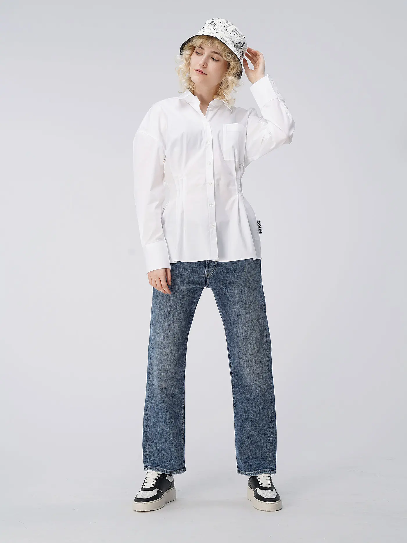 HUGO | Bluse ECEYLA | weiss