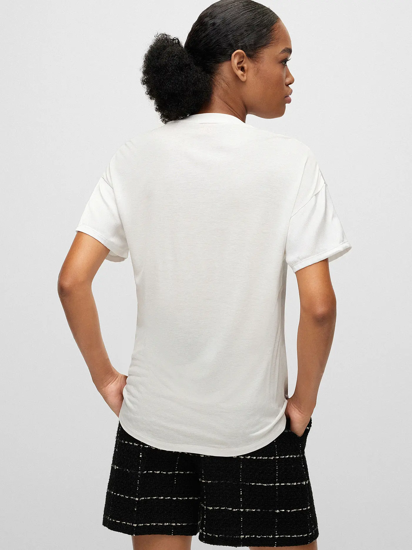 HUGO | Blusenshirt SMART CREW | creme