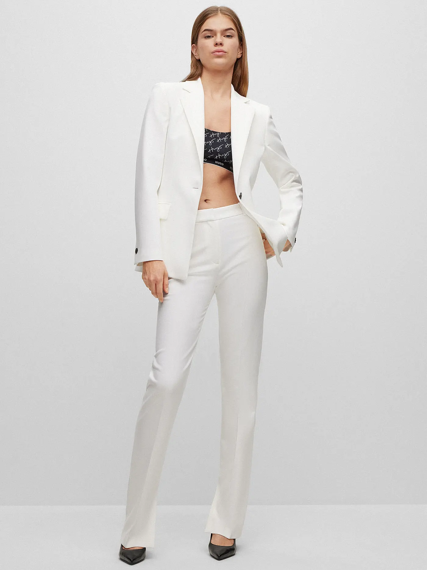HUGO | Businesshose HINOVI | creme