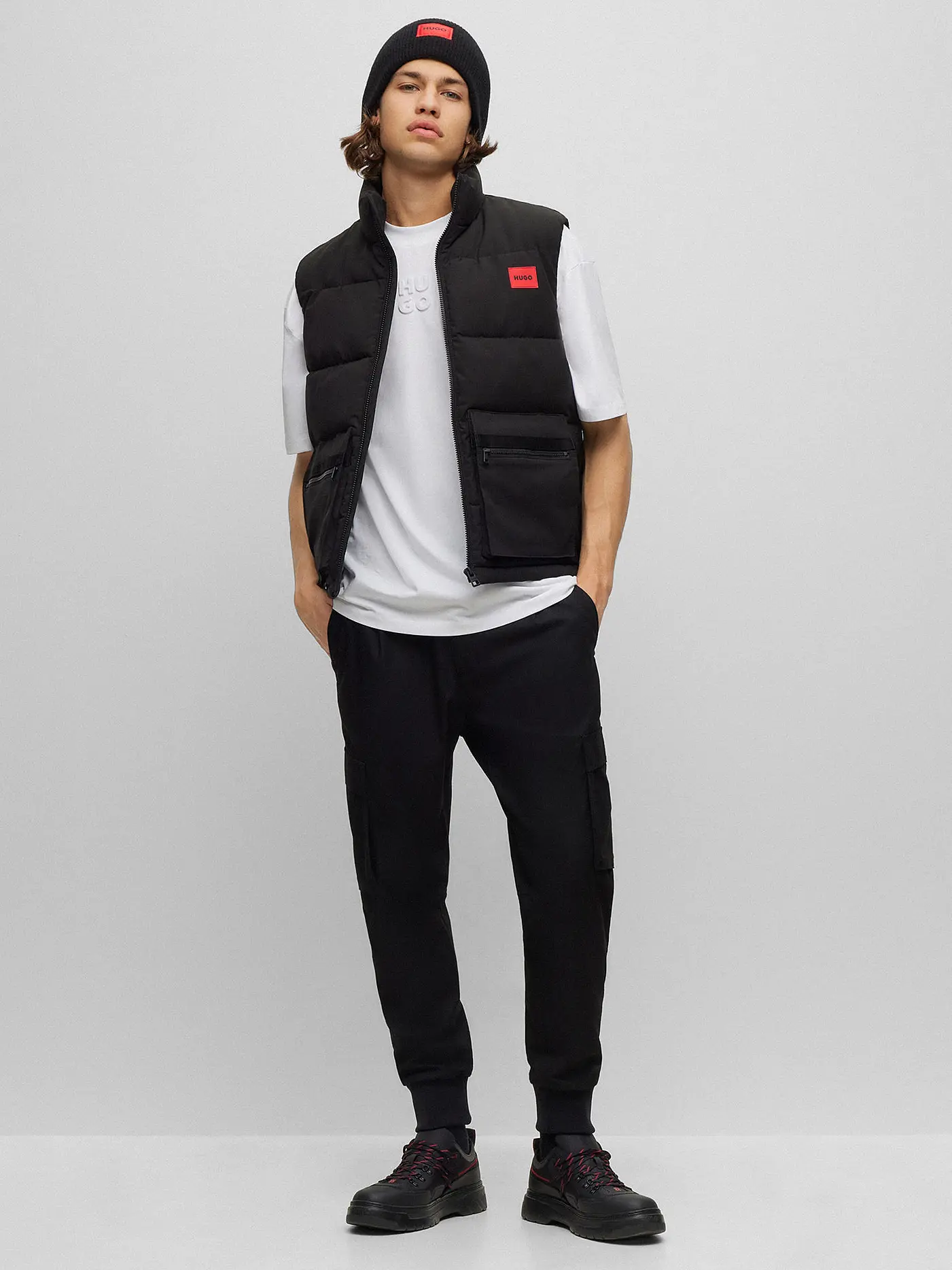 HUGO | Cargohose GLAVIN  | schwarz