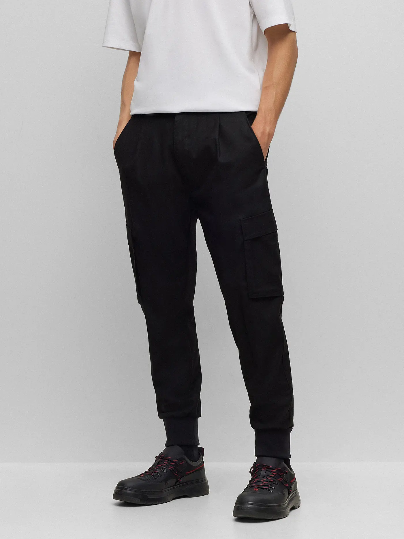 HUGO | Cargohose GLAVIN  | schwarz