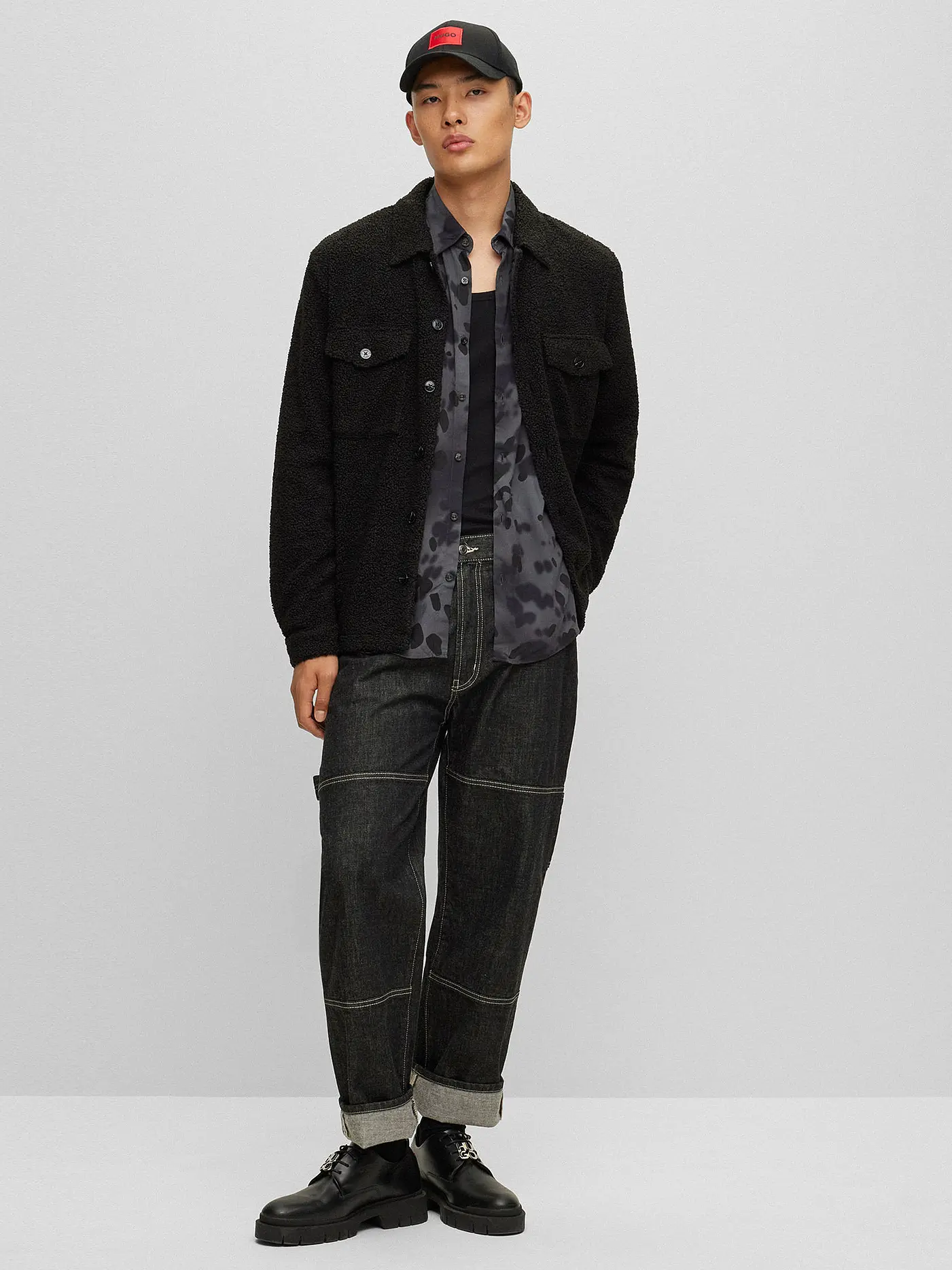 HUGO | Hemd Casual Slim Fit DALMO | grau