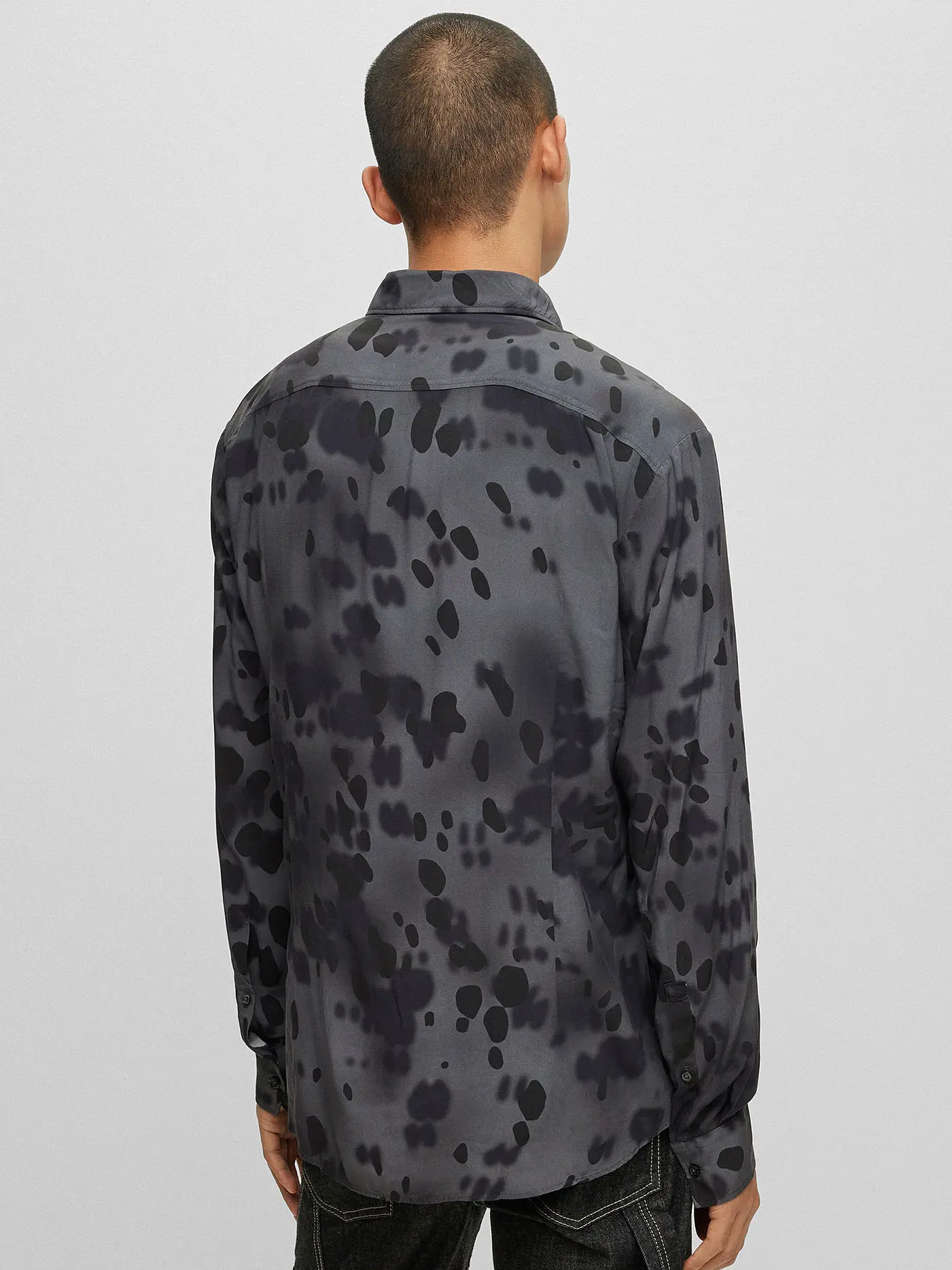 HUGO | Hemd Casual Slim Fit DALMO | grau